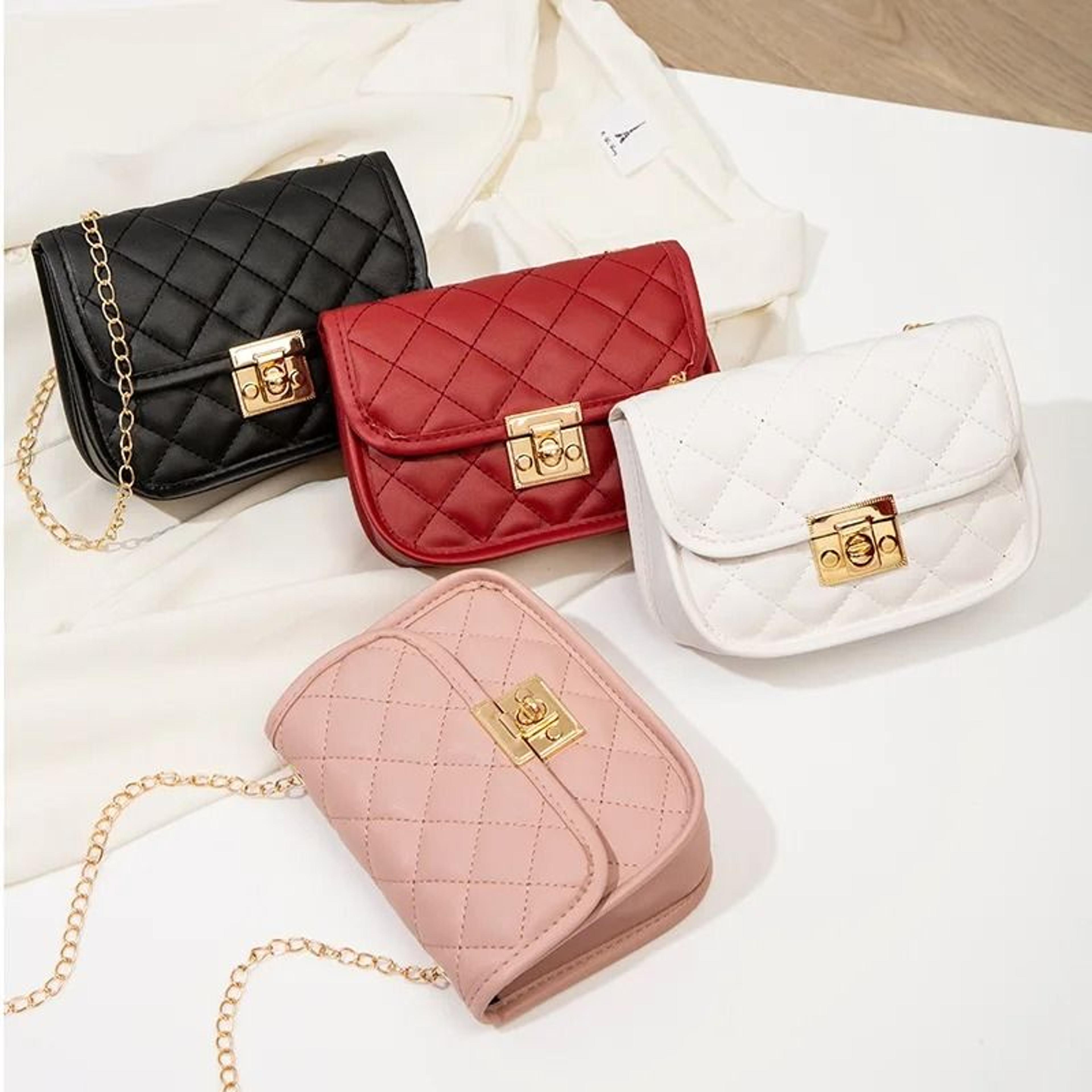 embroidered chain crossbody bag for women small square shoulder purse