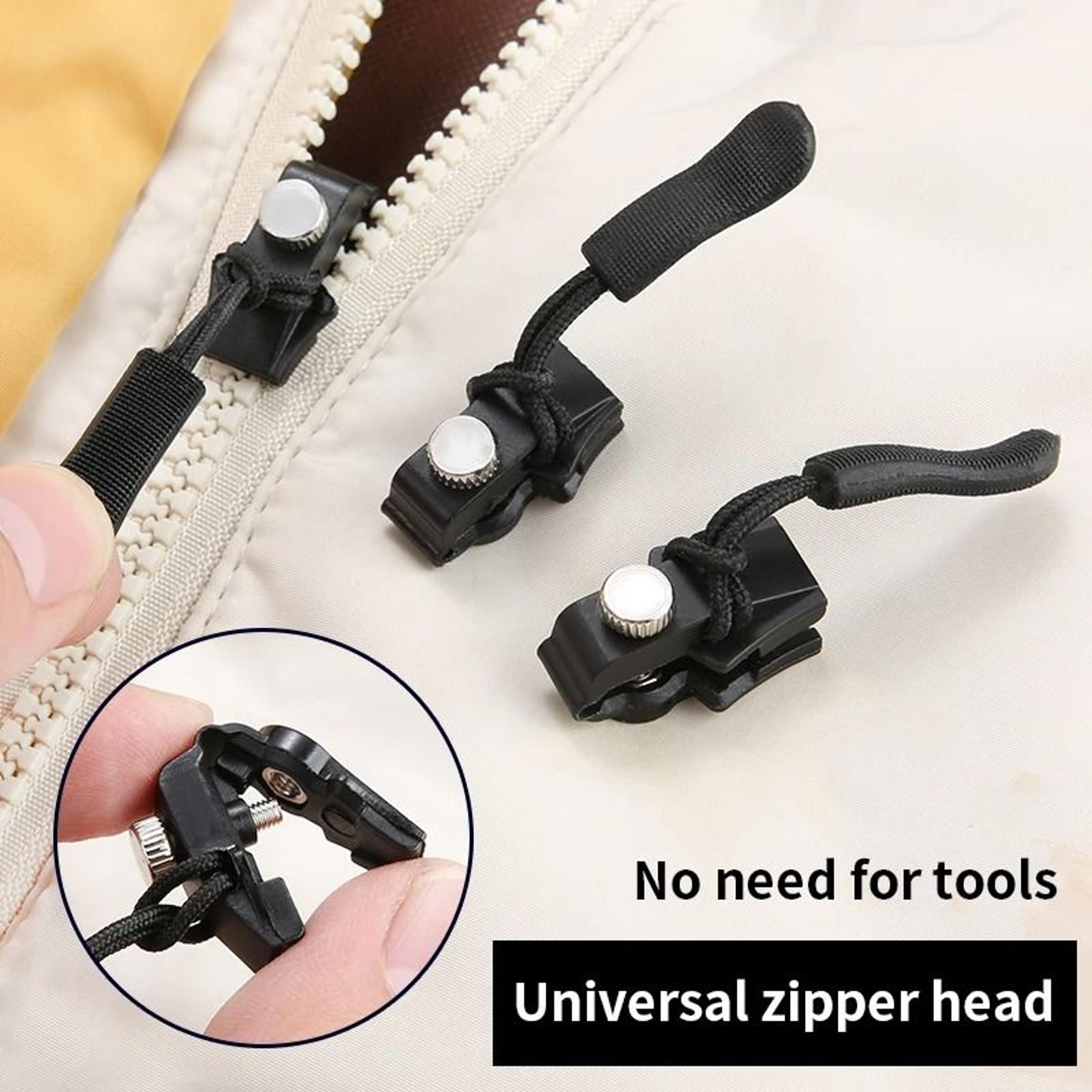 universal detachable metal zipper slider puller repair kit for clothing and luggage