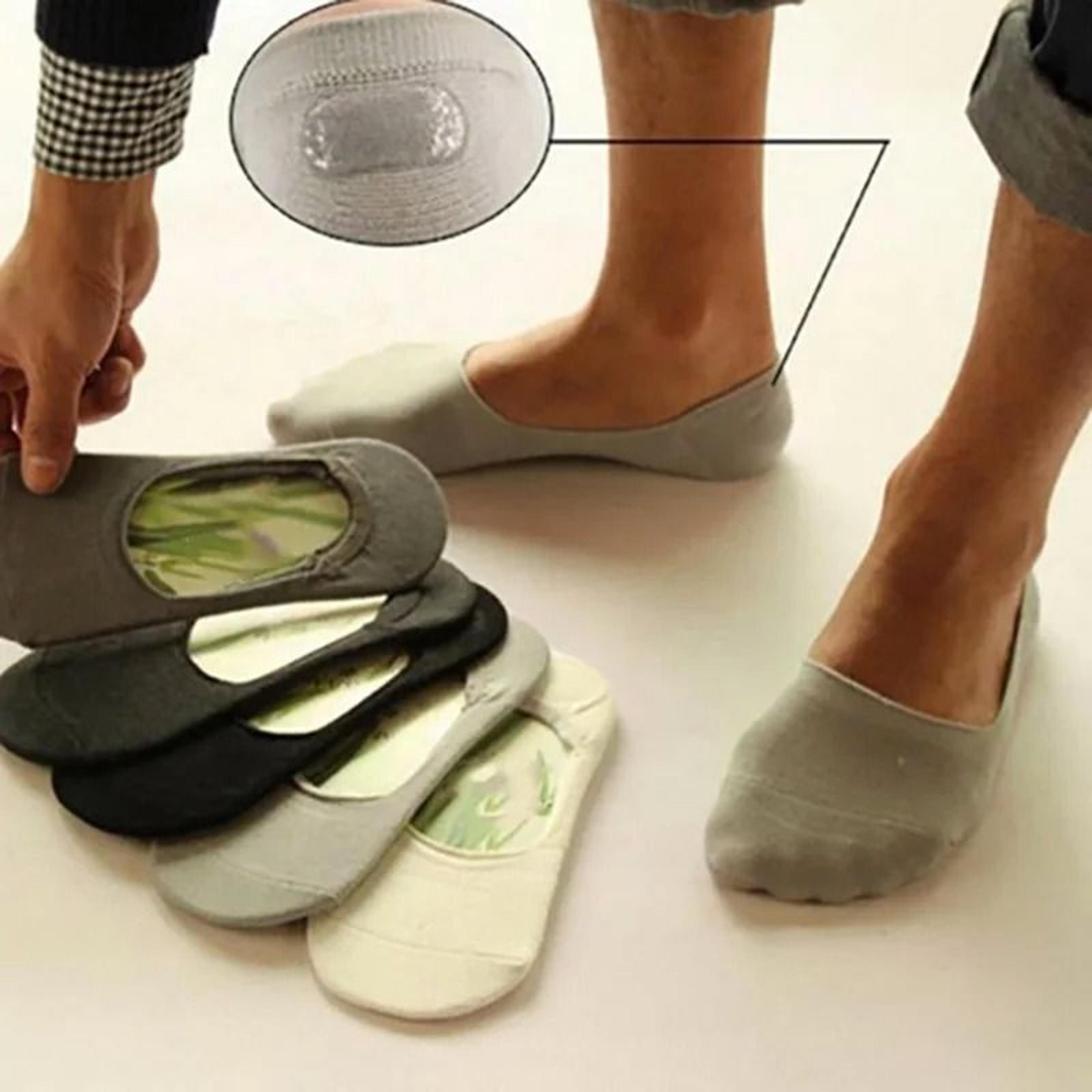 6 pair mens bamboo breathable invisible socks low cut casual cotton boat non slip socks