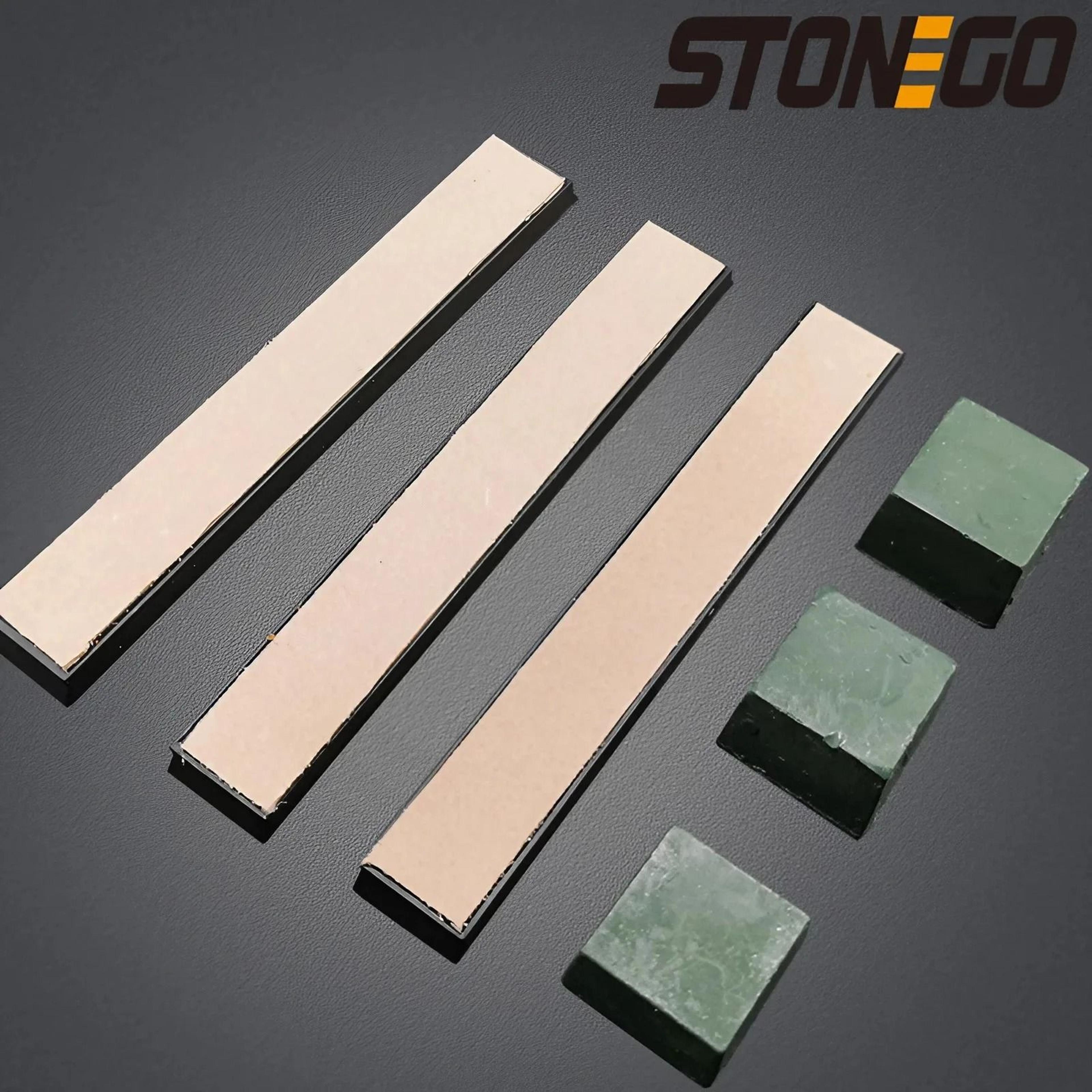 knife polishing sharpener strop with compound and honing tool