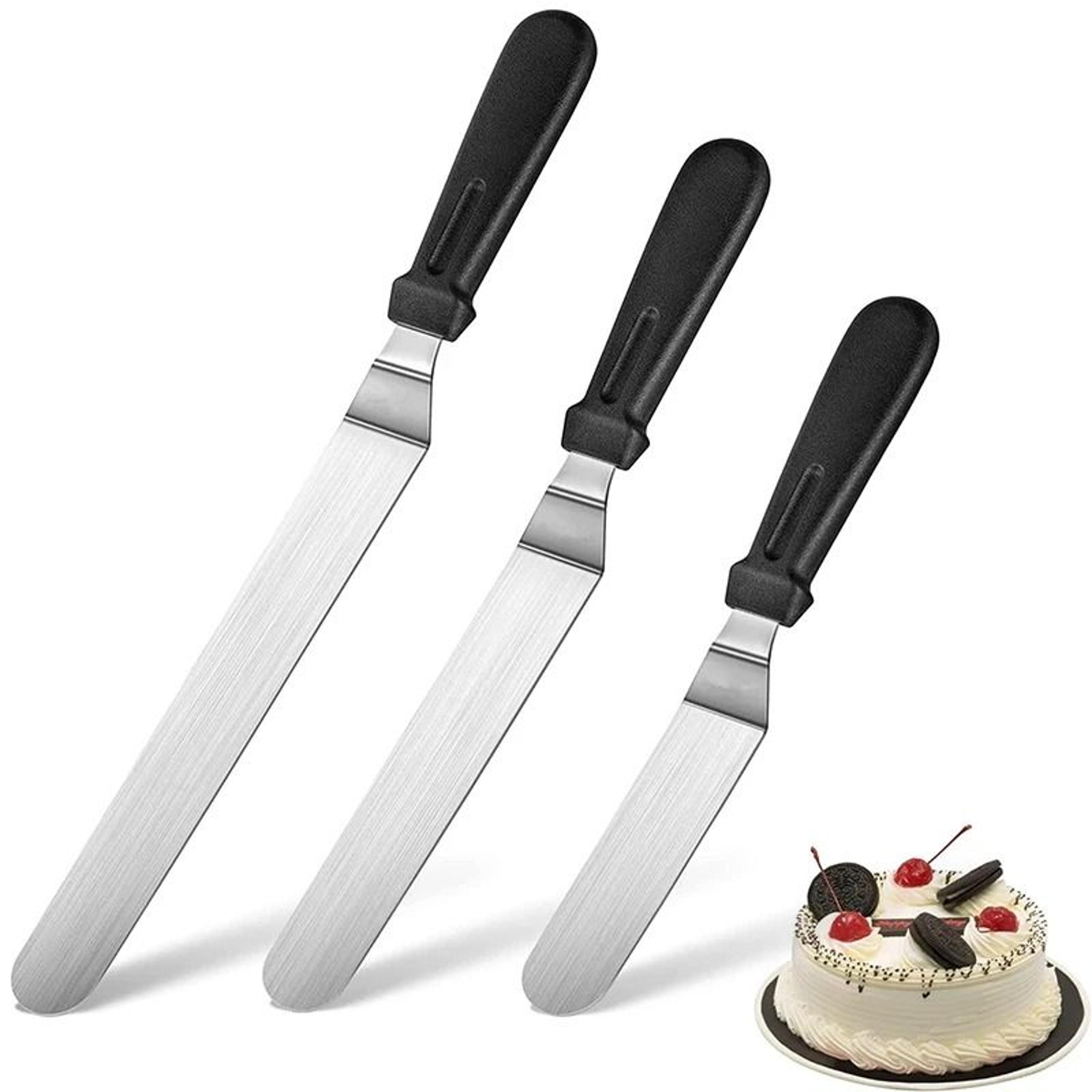 lmetjma cake offset spatula stainless steel icing spatula jt141
