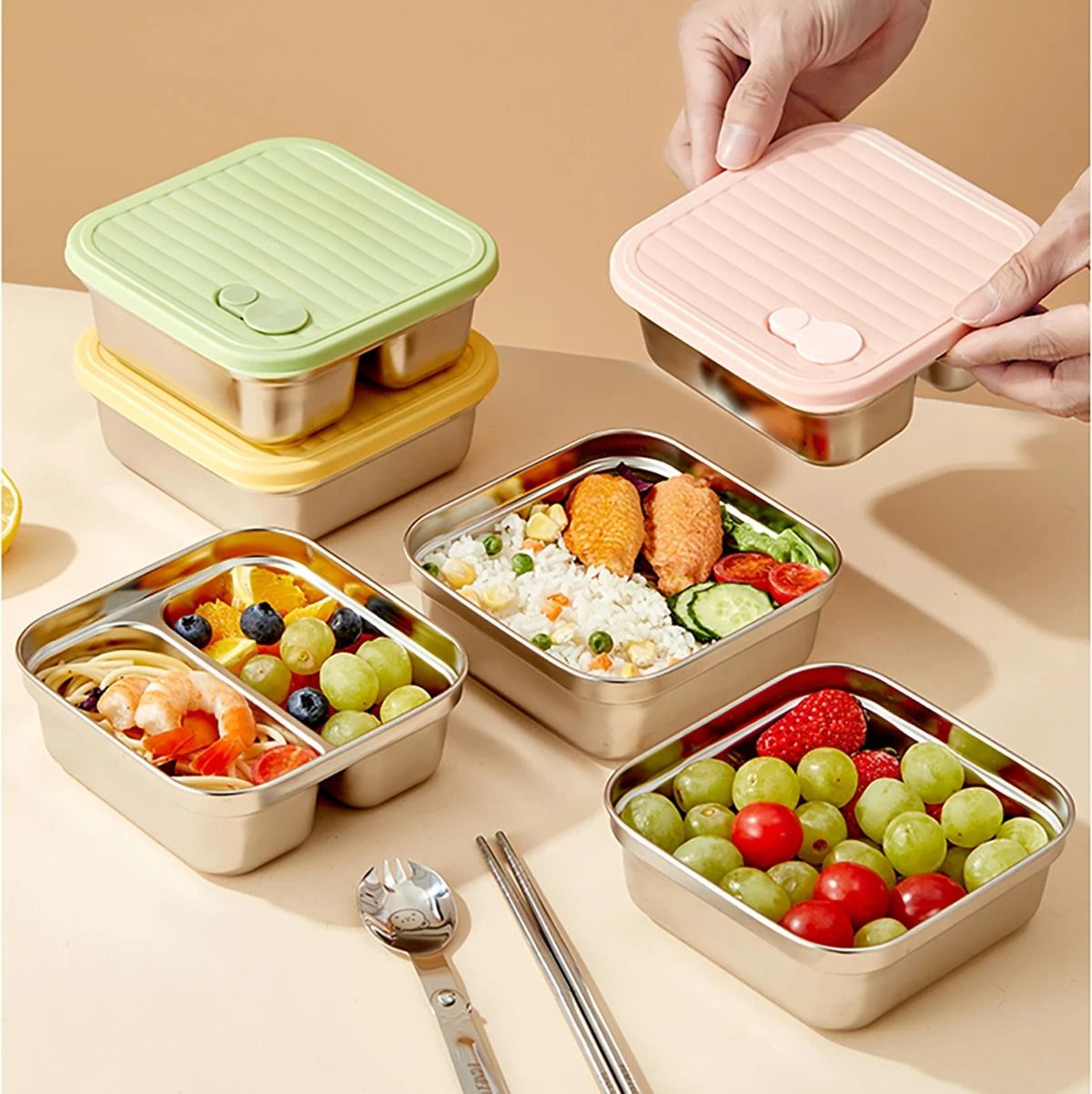 worthbuy 304 stainless steel lunch box with lid portable food container