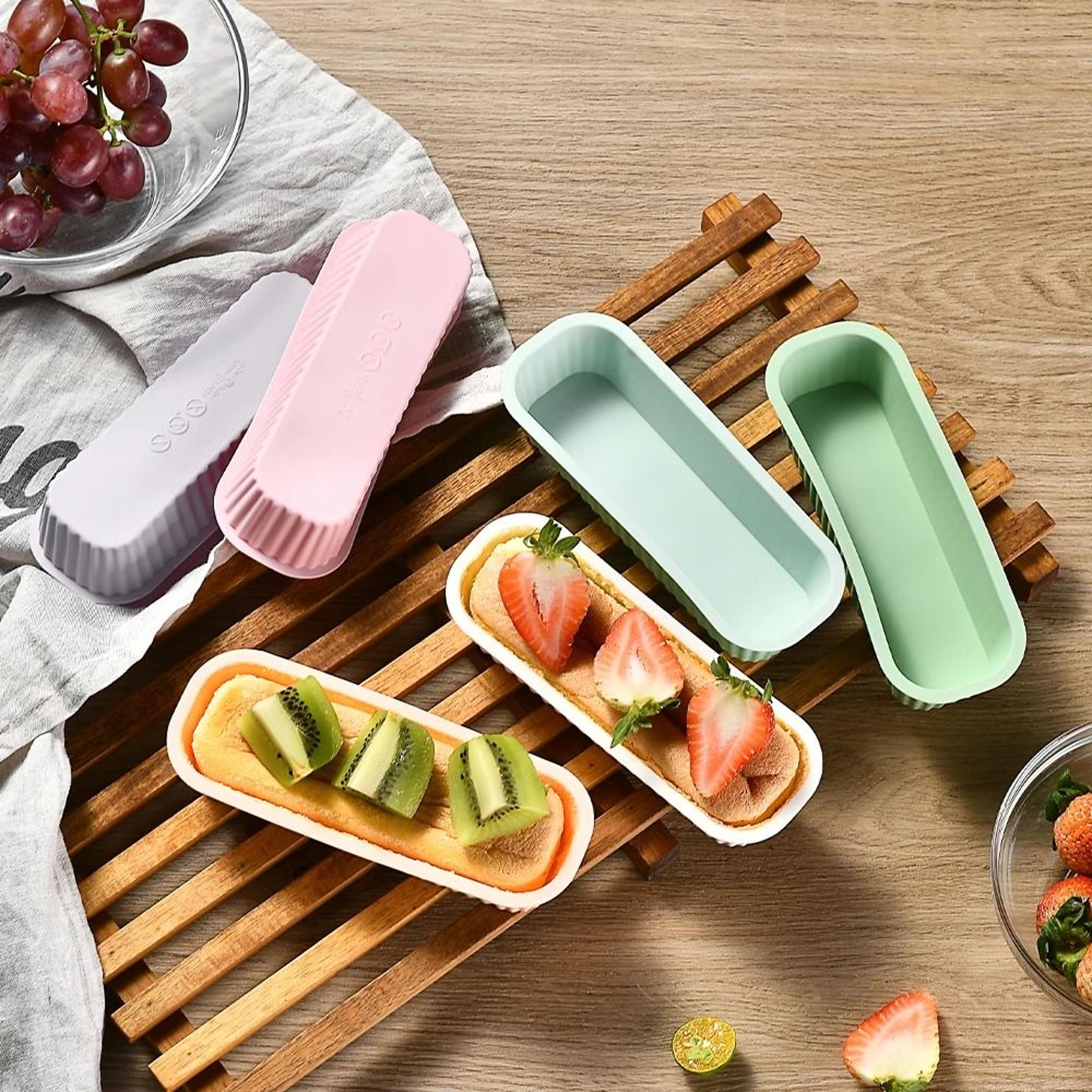 silicone rectangular mini mold for candy toast and bread baking