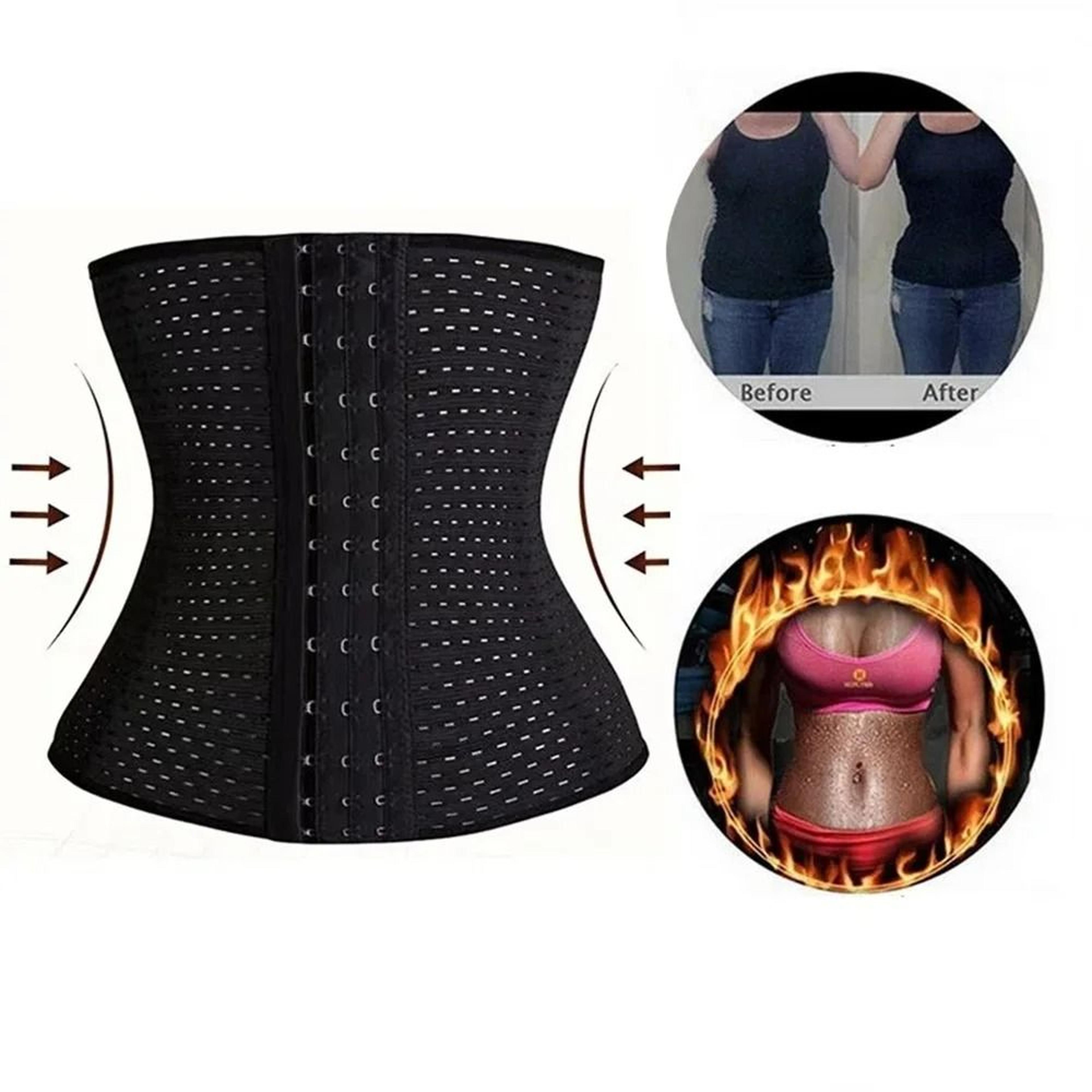 women body shapewear tummy slimming black belly band postpartum corset