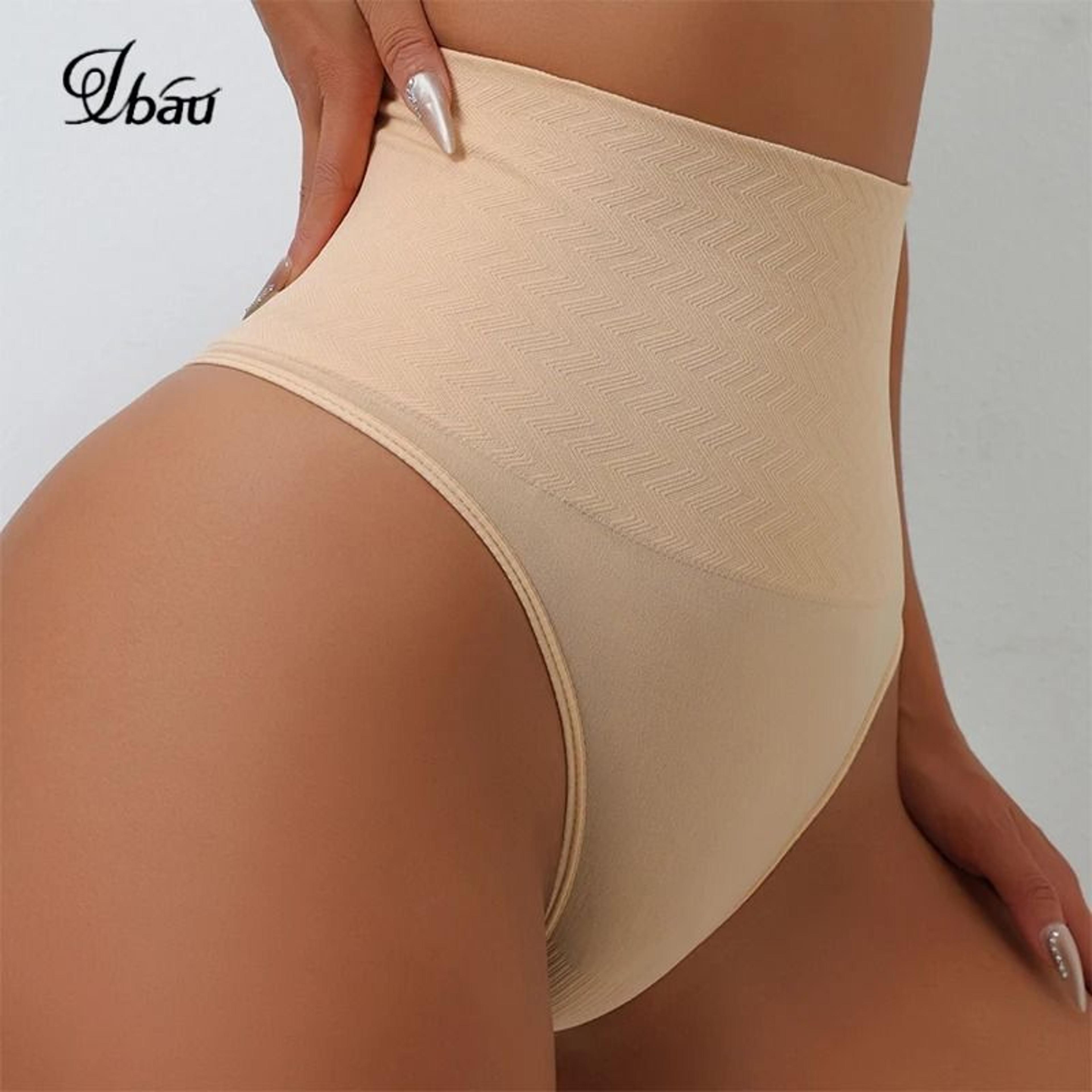high waist seamless thong panties tummy control shaper underwear