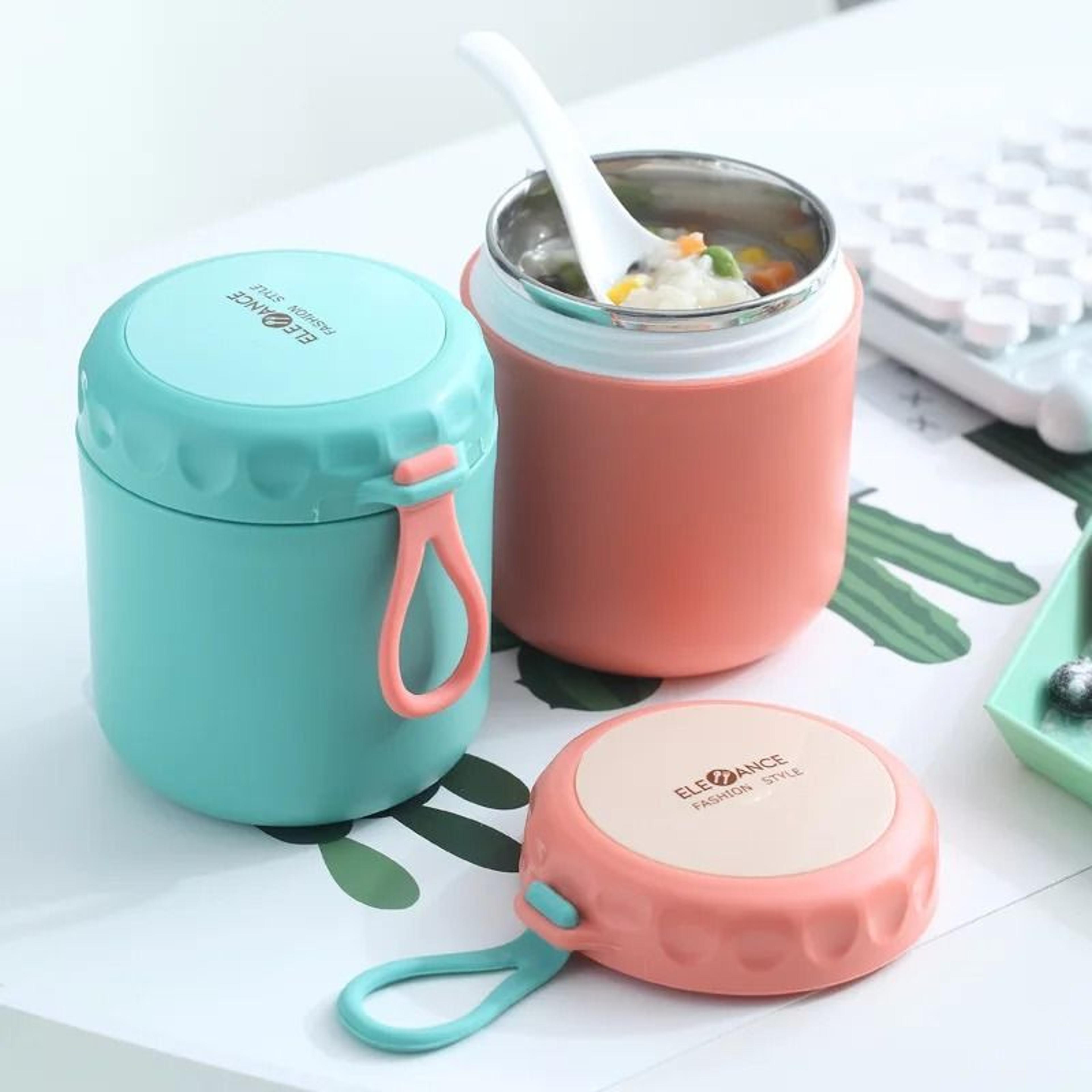 insulated stainless steel thermal food jar lunch container for school and work