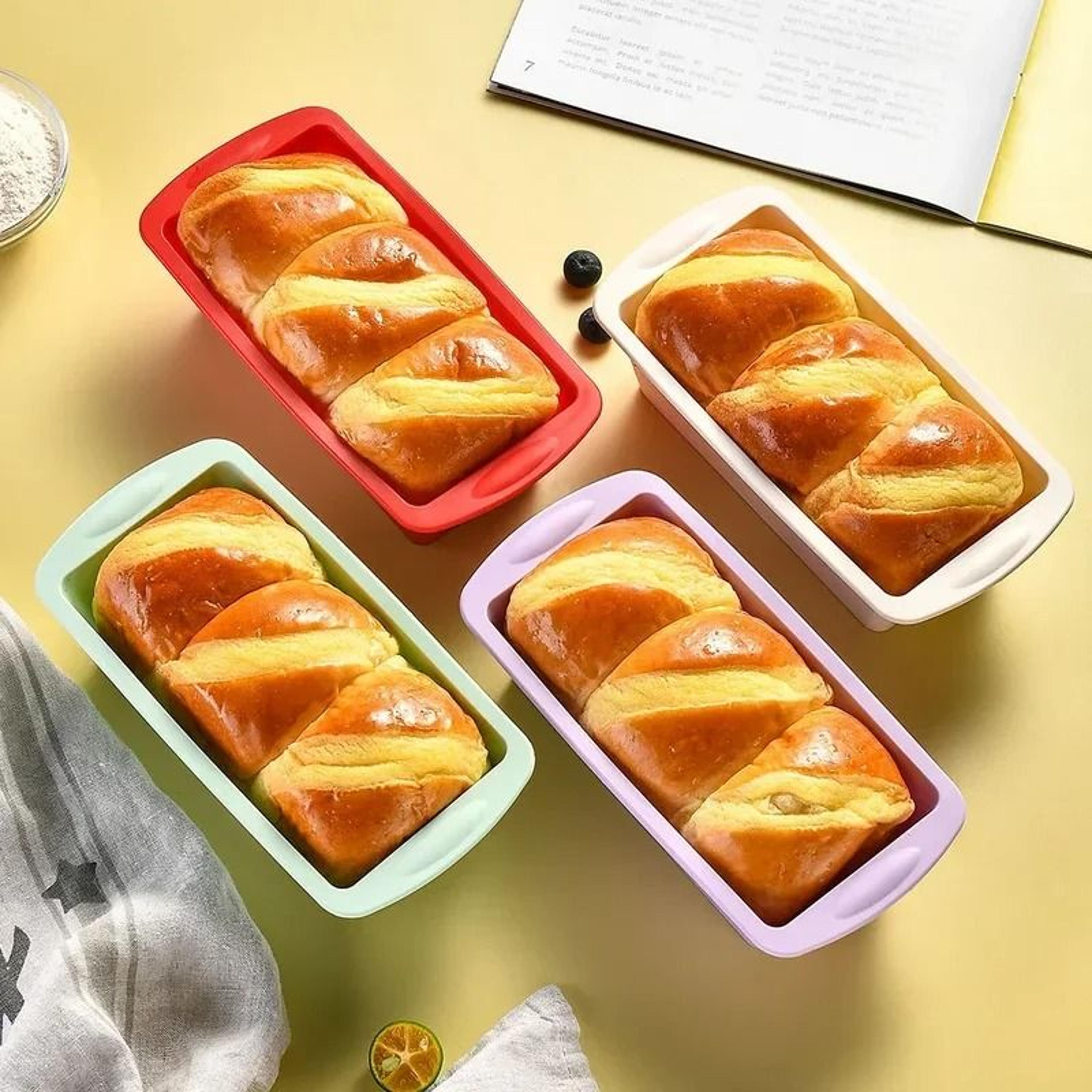 household rectangular silicone mold for bread candy and cake baking