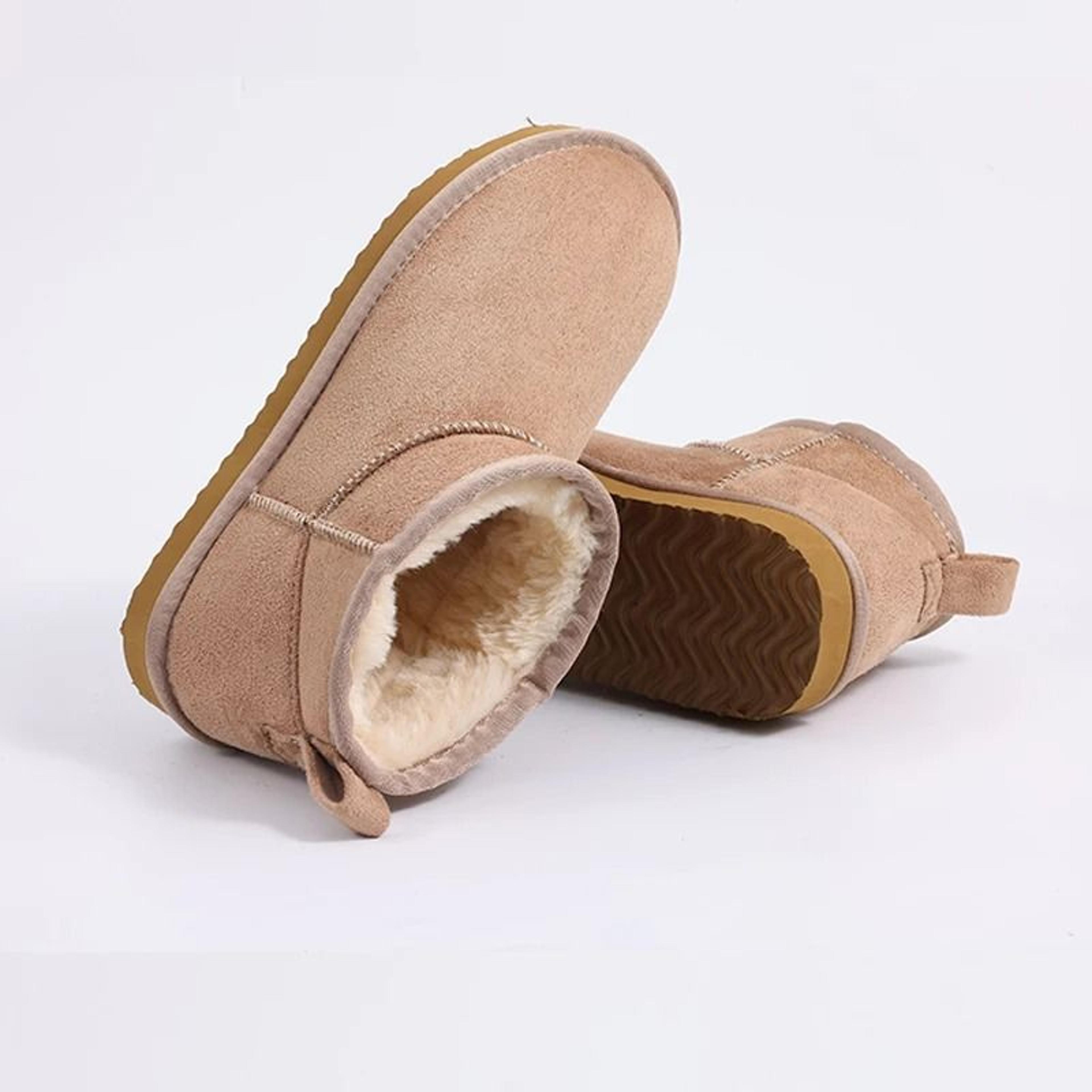 bebealy outdoor snow boots winter super warm short ankle boots for women