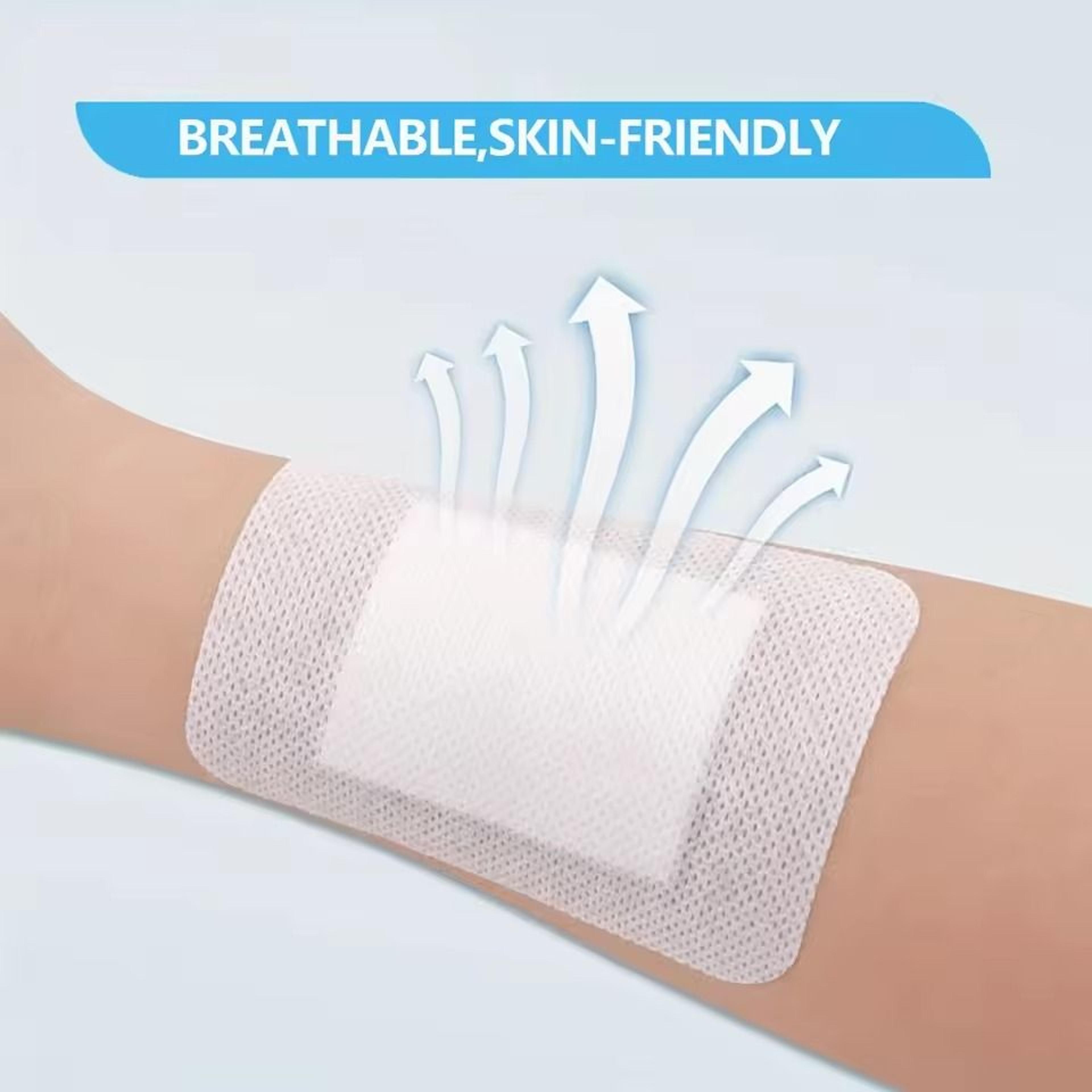 large size hypoallergenic non-woven medical adhesive wound dressings (50 pcs)