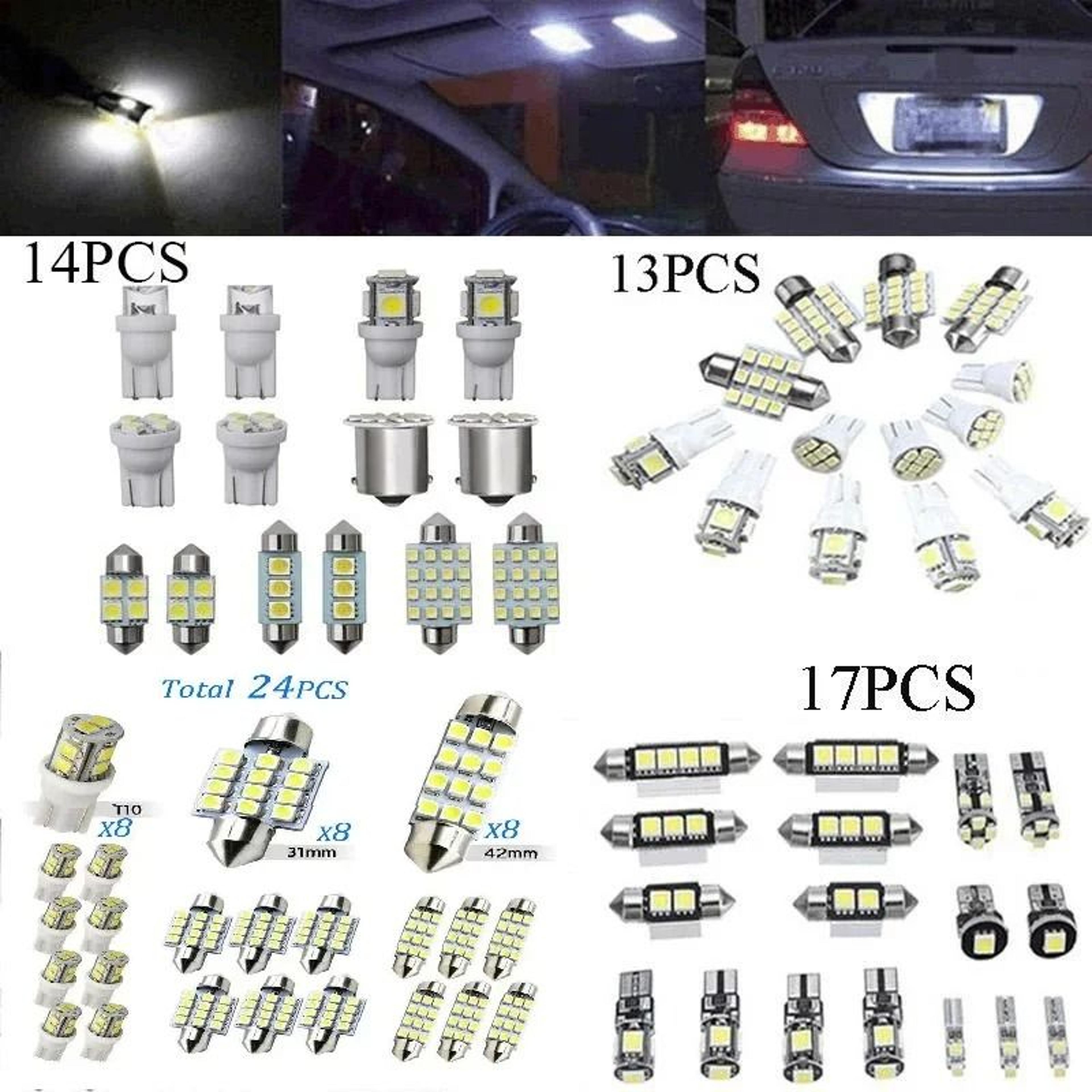 universal car interior led light upgrade kit