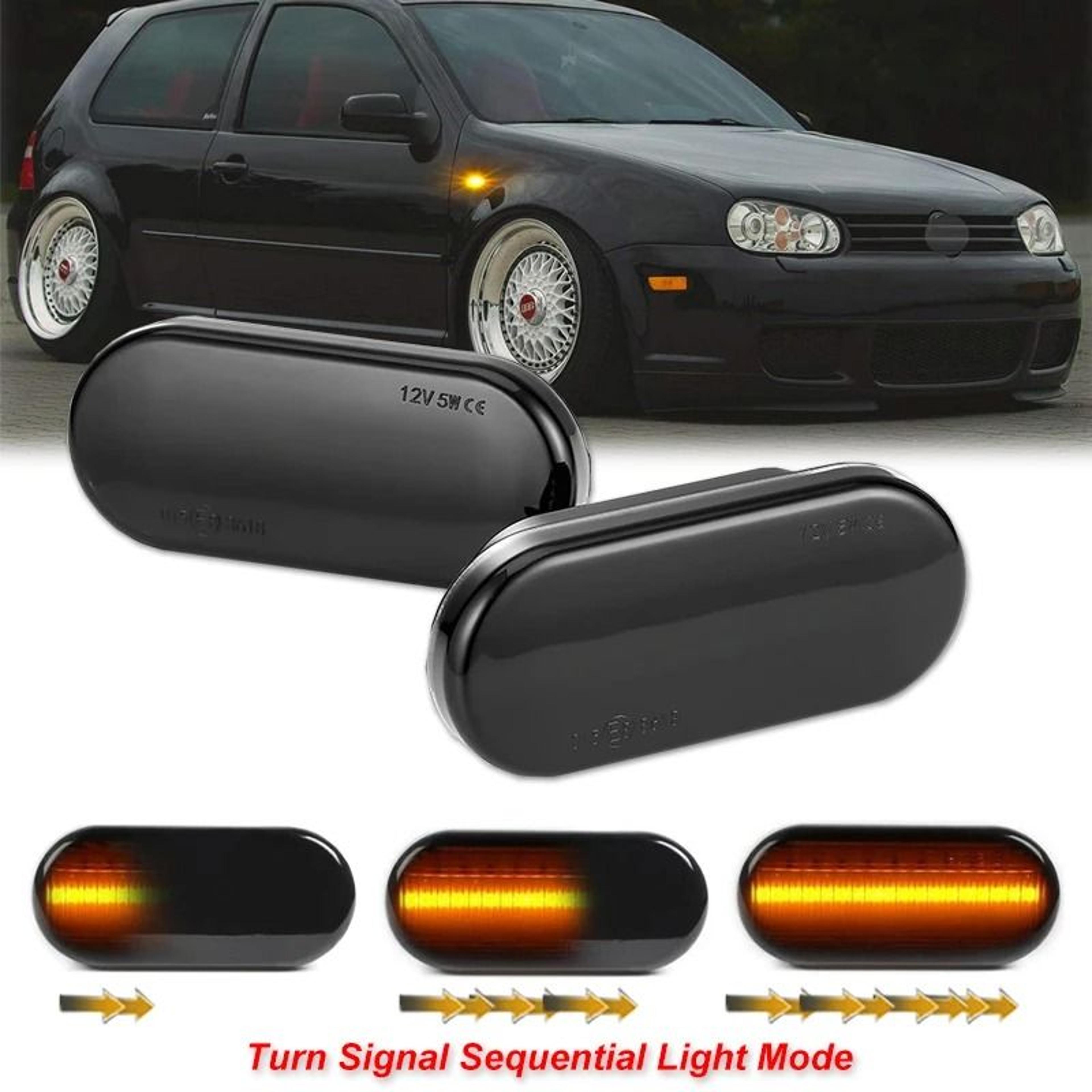 led dynamic side marker turn signal light kit for vw golf bora mk4