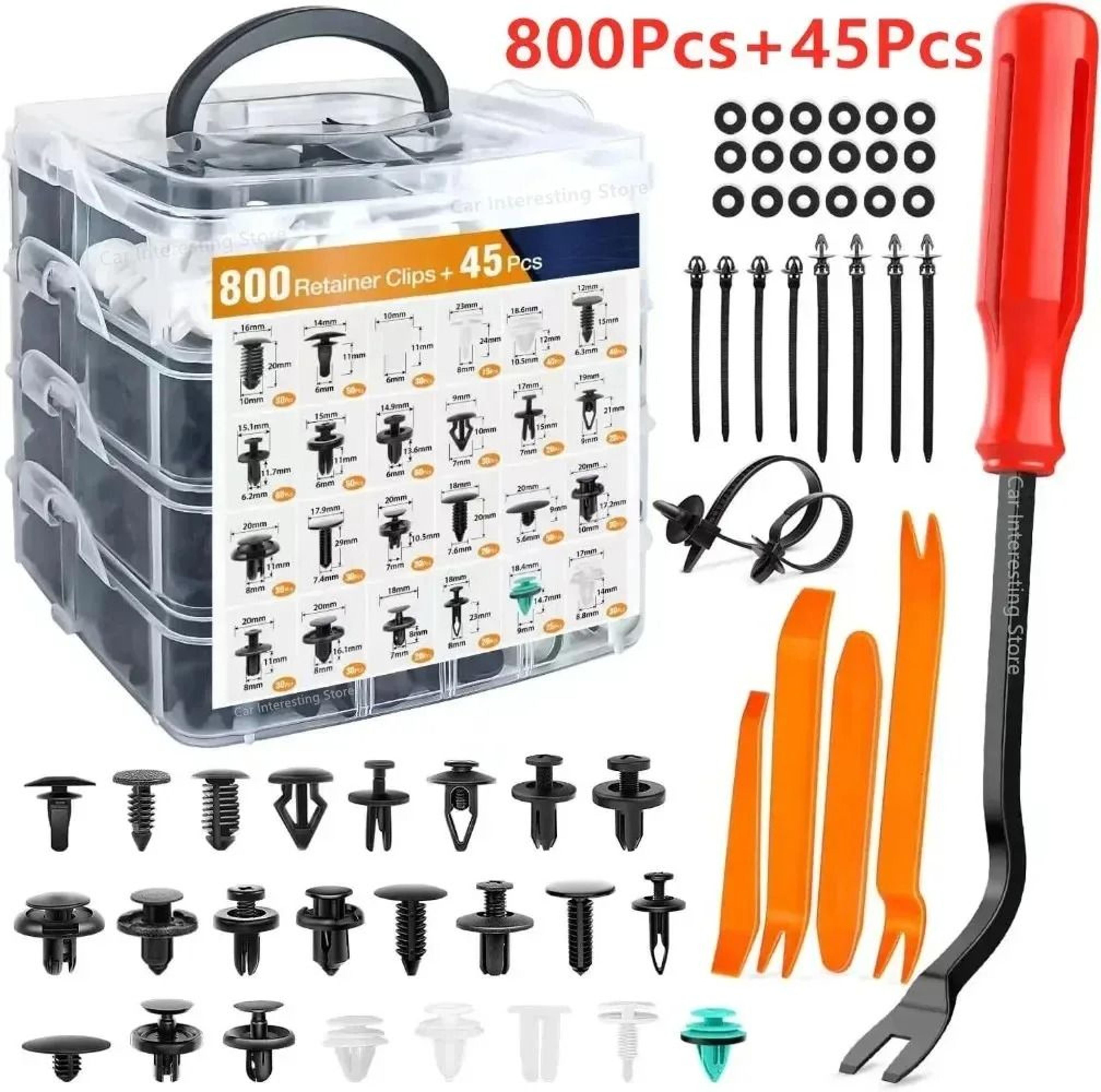 car fastener clip kit fender rivet retainer plastic clips 800pcs
