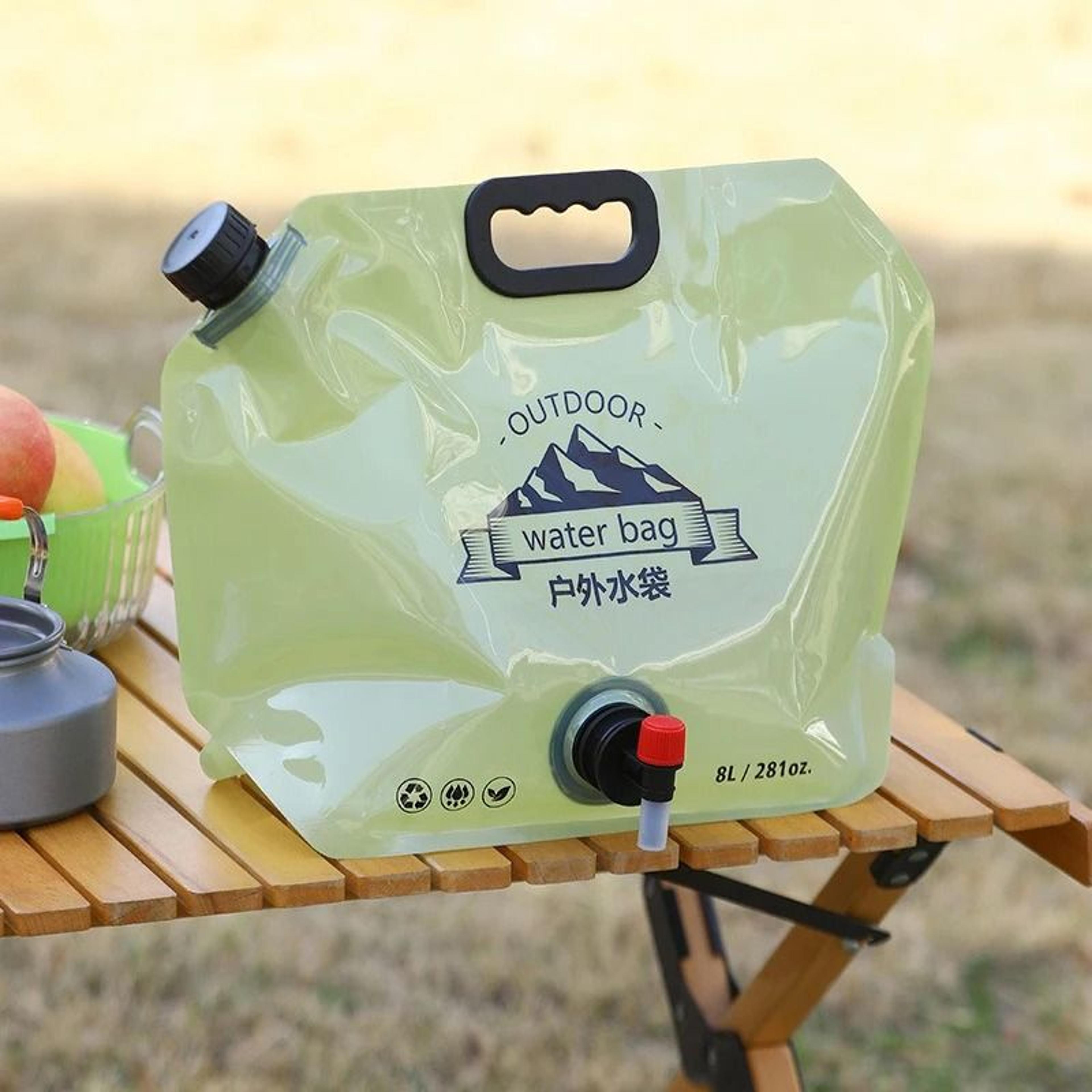 portable folding water storage bag for outdoor camping & hiking