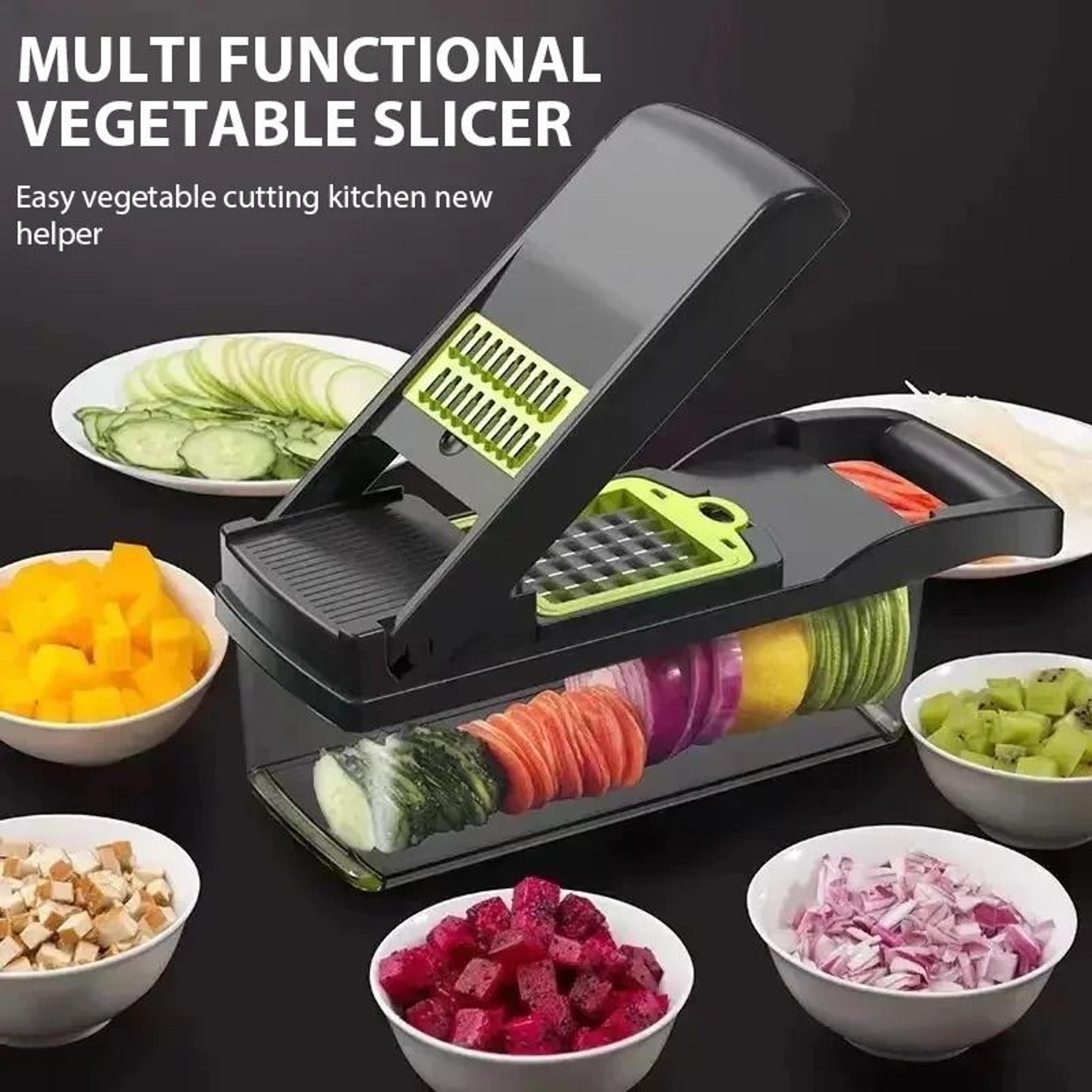 16 in 1 multifunctional vegetable chopper handle food cutter onion tomato carrot grater kitchen tool