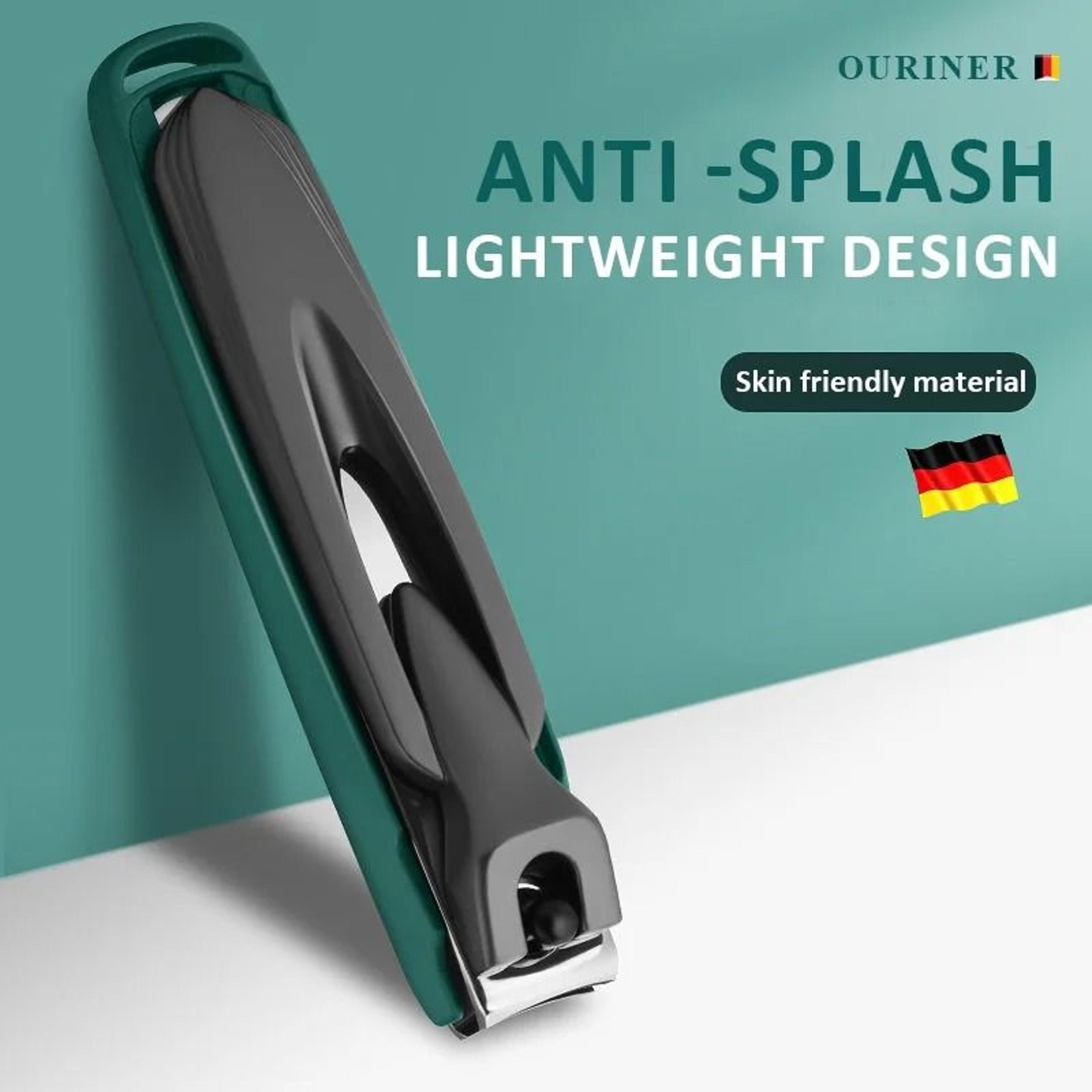 colorful nail clippers anti splash detachable stainless steel manicure tool