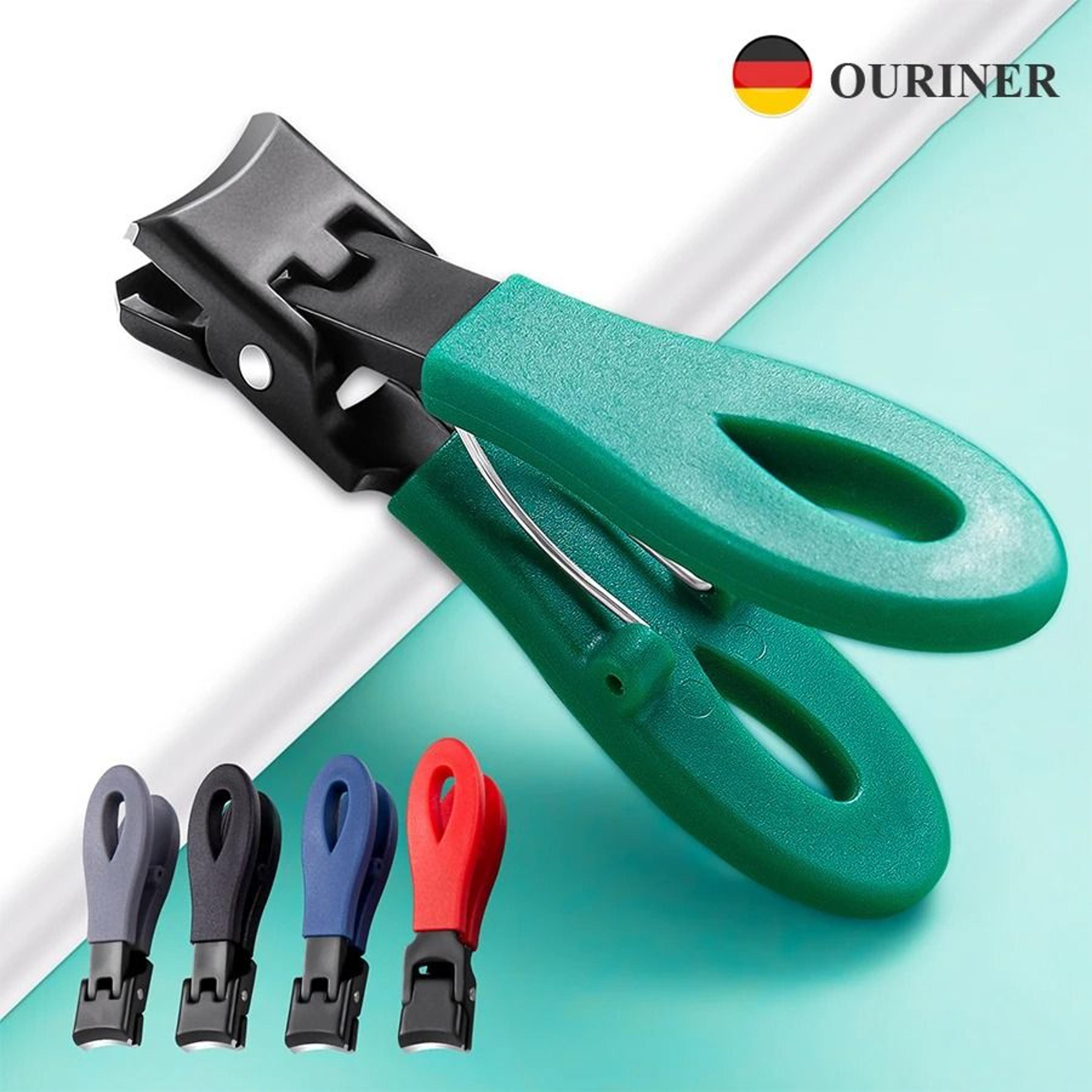 portable ultra sharp stainless steel nail clippers with wide jaw opening and anti splash design