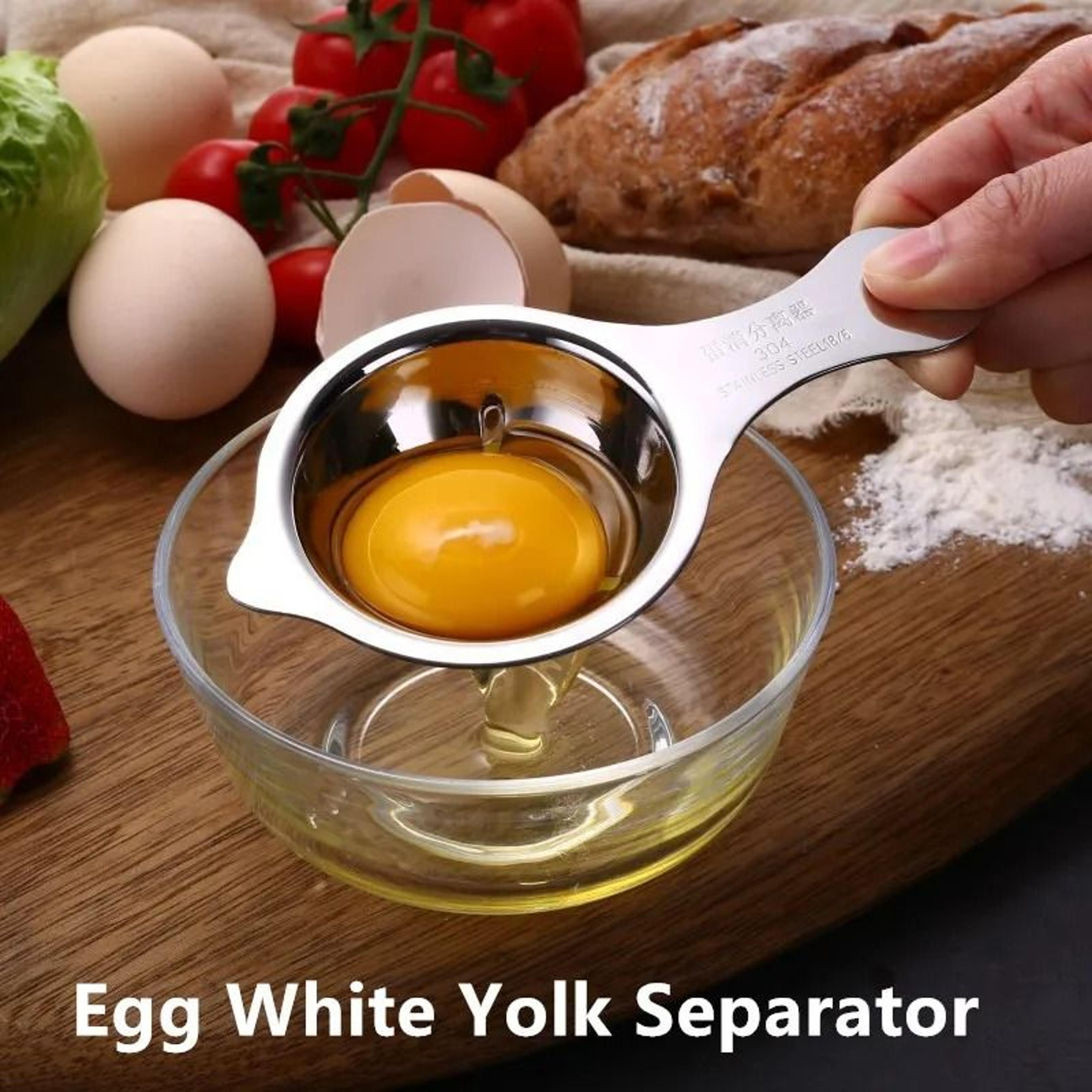 stainless steel egg white yolk separator tool