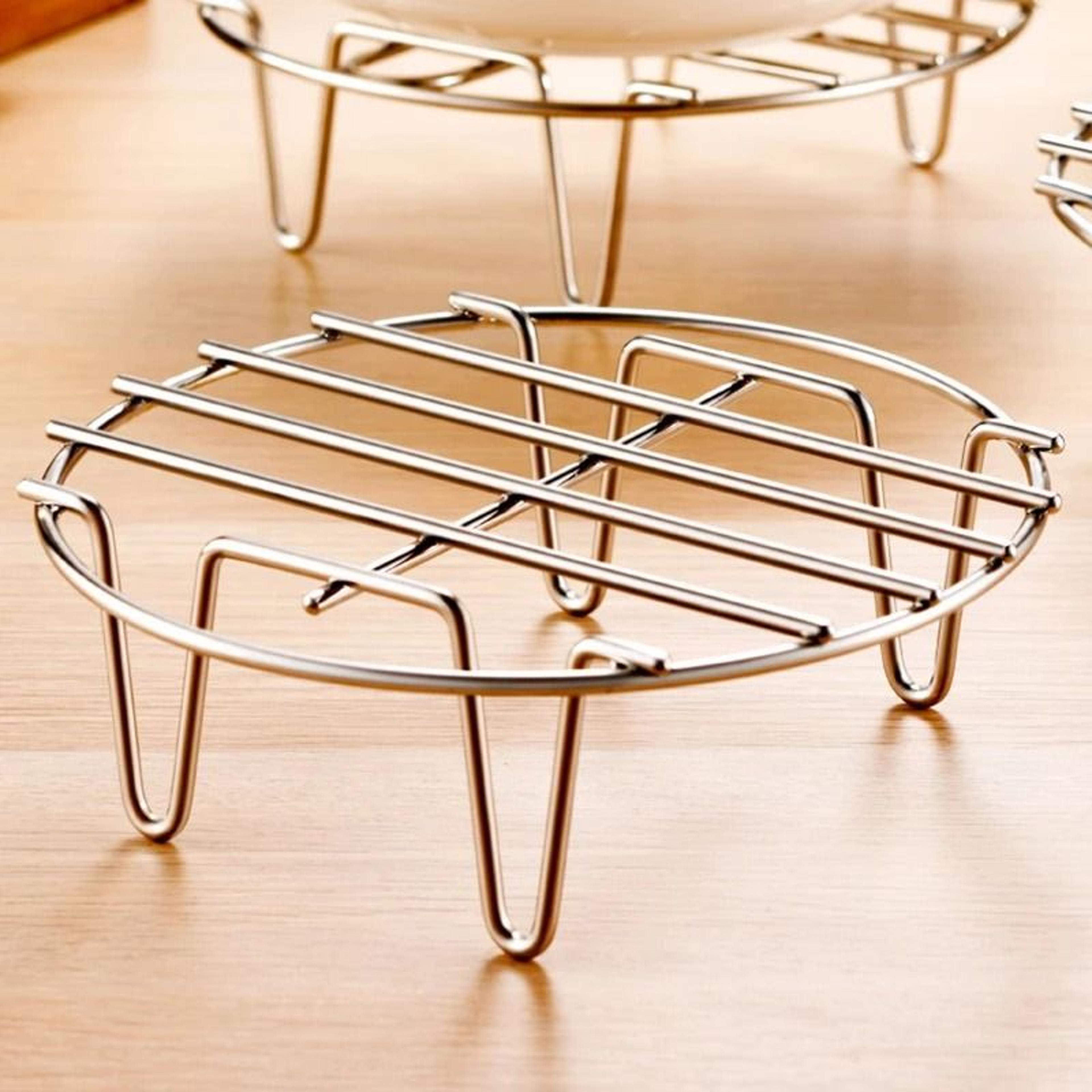 stainless steel steamer rack for cooking baking and air fryer use