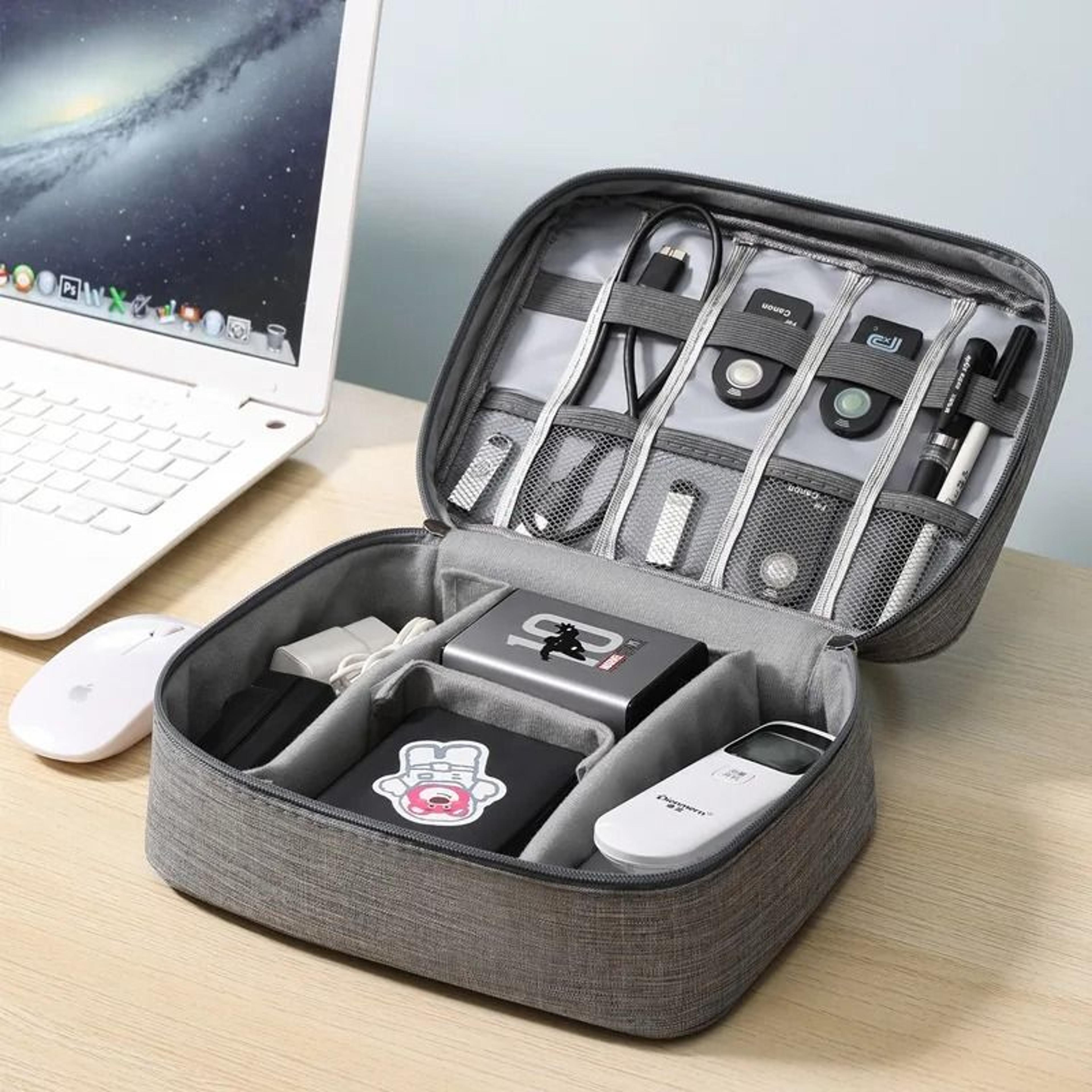 waterproof digital cable storage bag portable electronic organizer for travel and accessories