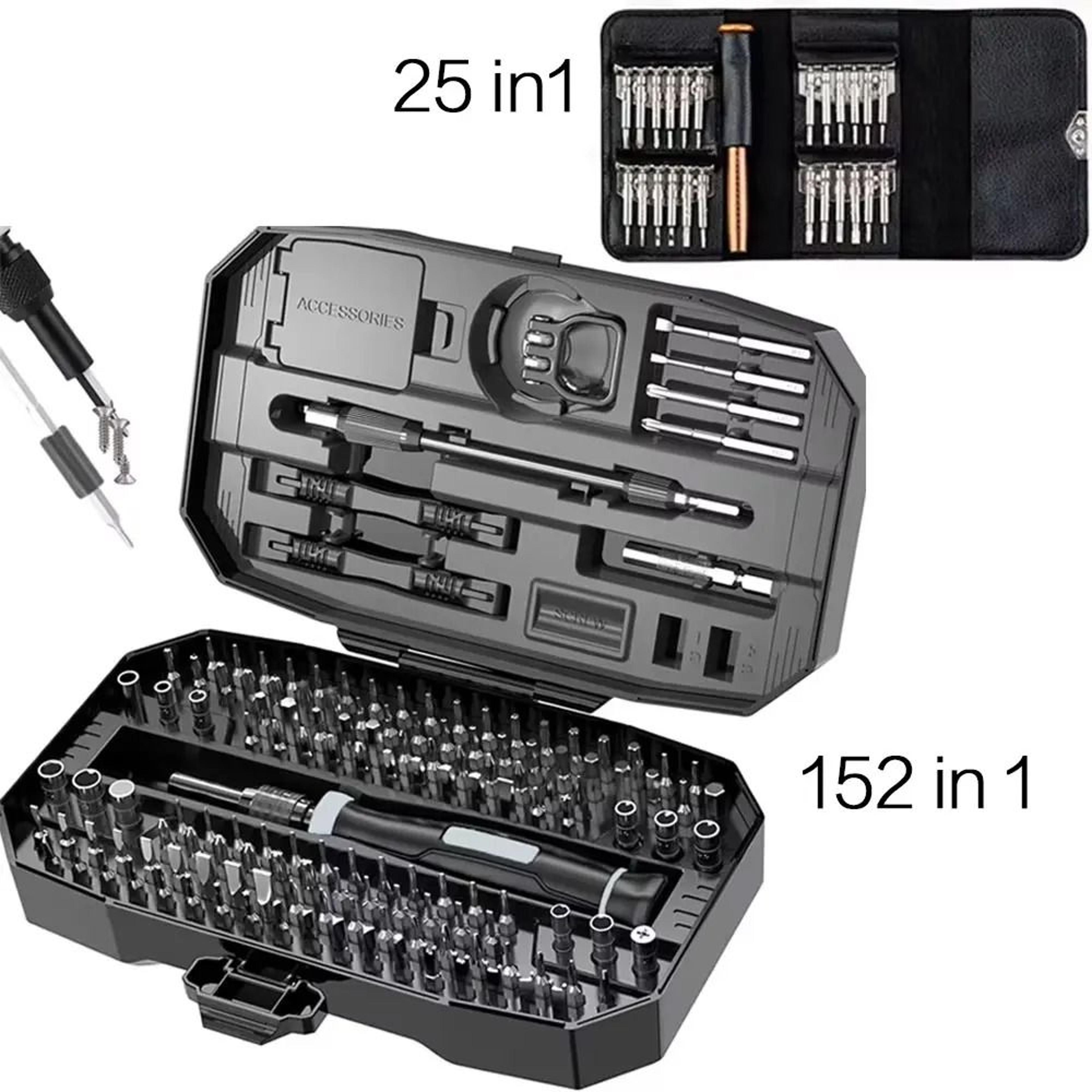 precision screwdriver repair kit with magnetic bits for laptop phone electronics maintenance