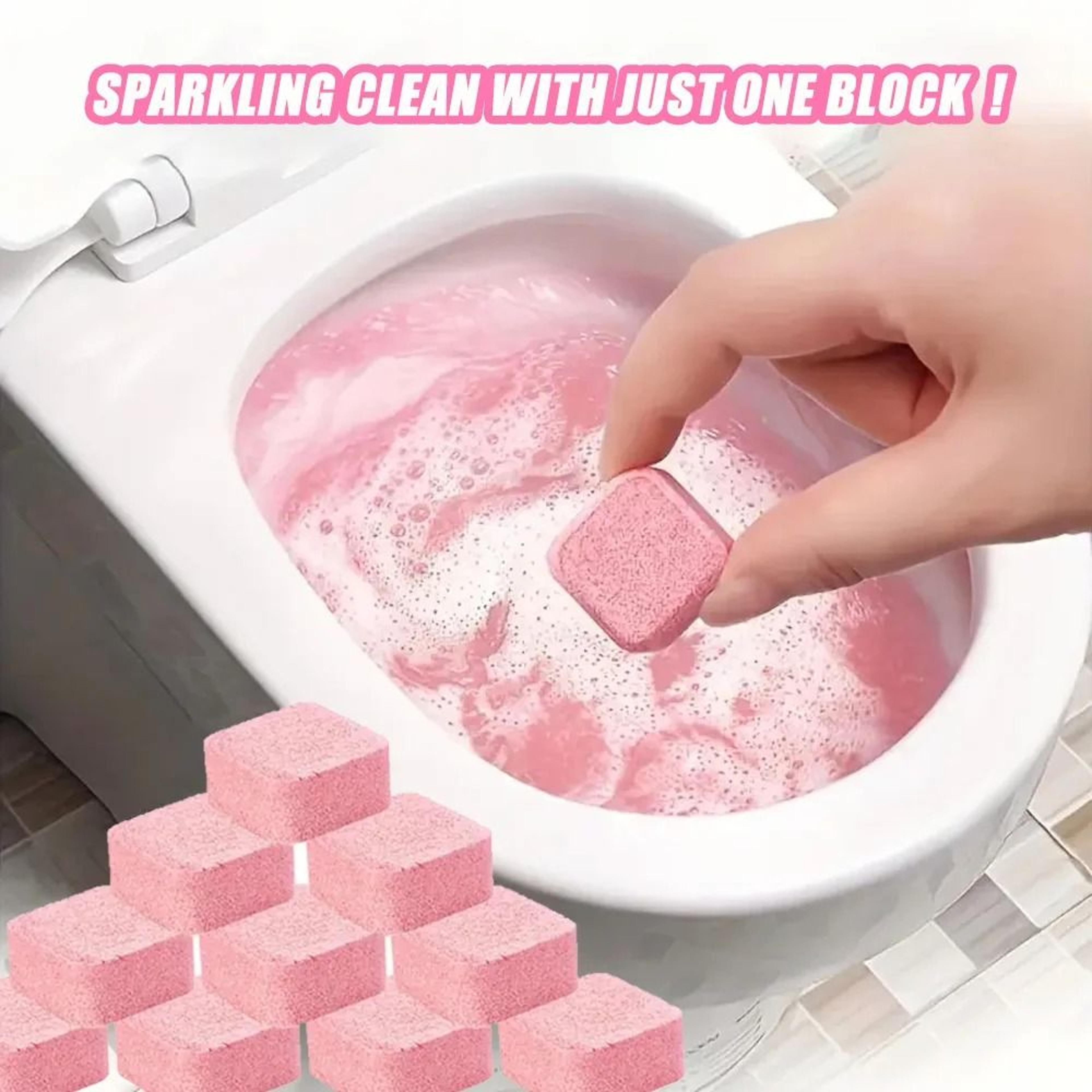 effervescent toilet cleaning tablets pack for deodorising and removing urine scale stains