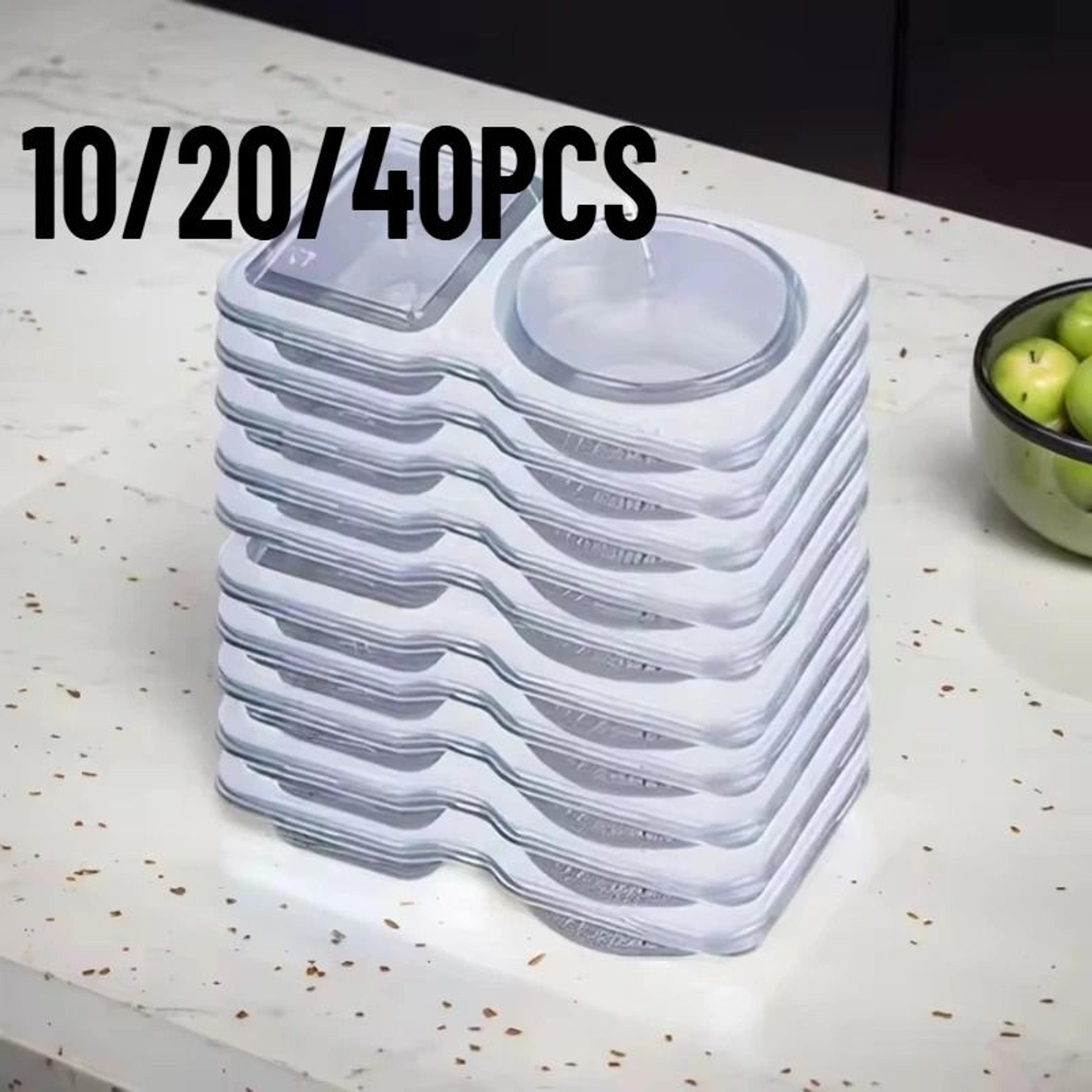 dual compartment condiment and snack containers with lids for food storage