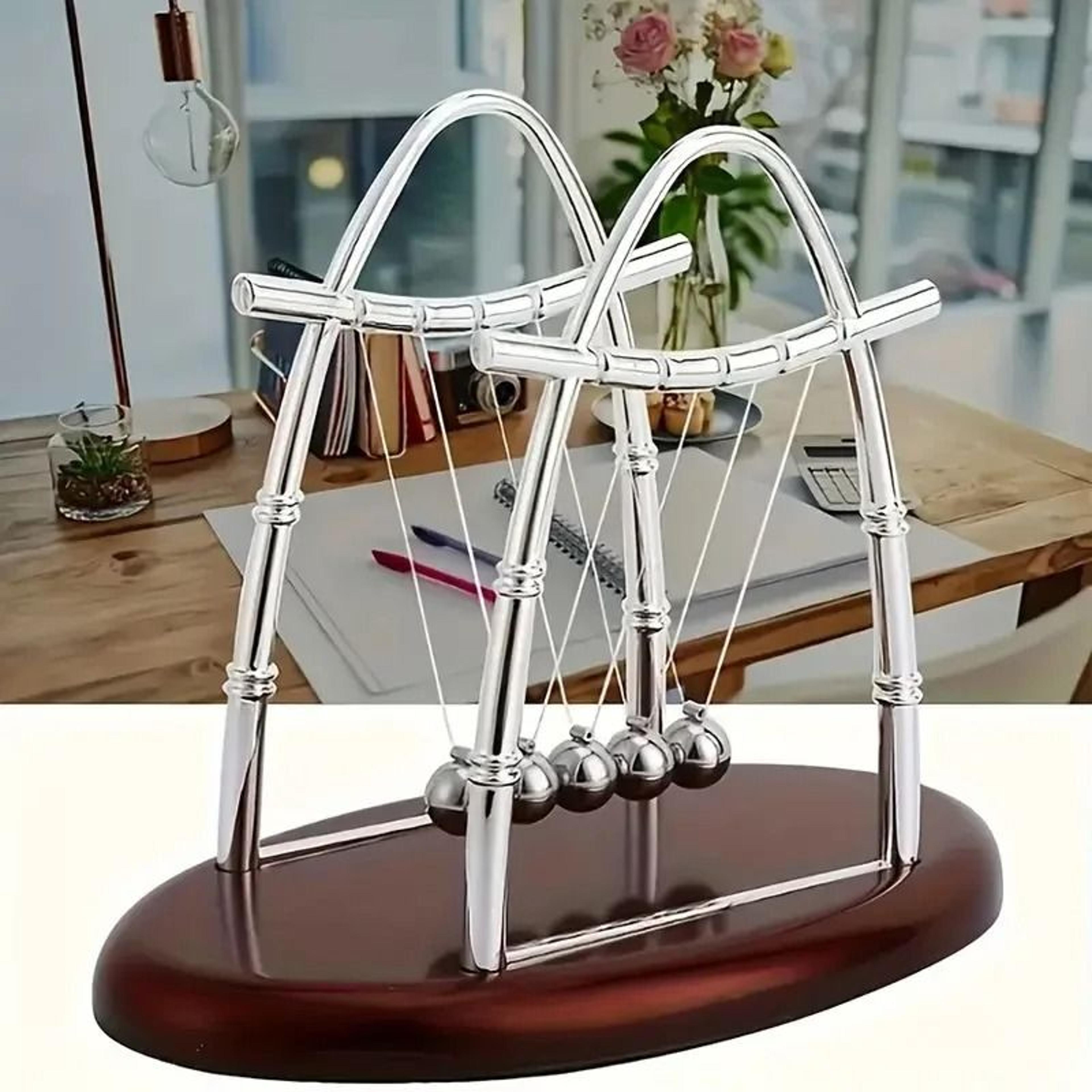 newton cradle balance steel ball physics pendulum desk toy