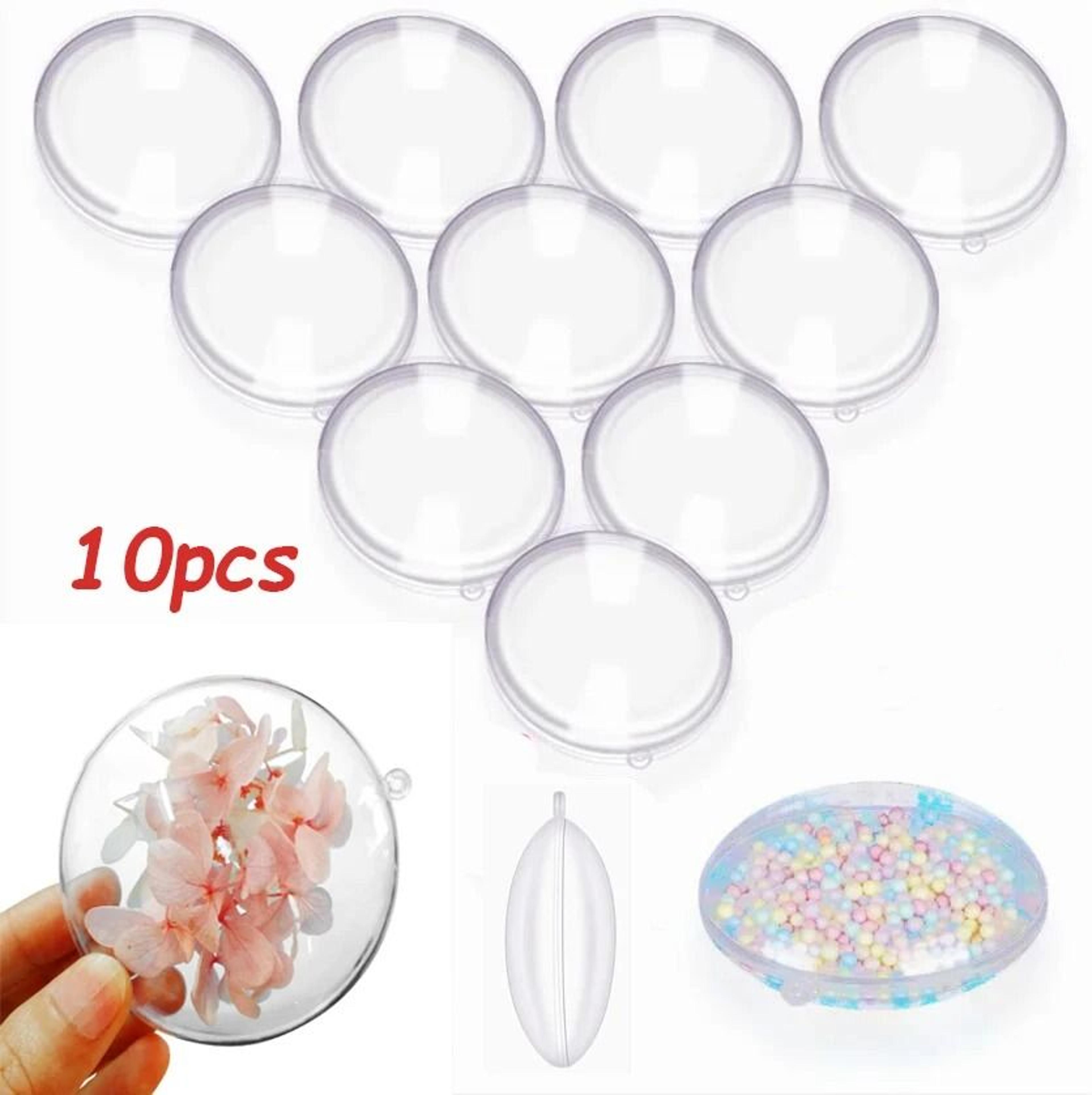 transparent flat ball plastic clear baubles candy gifts box home decor for wedding christmas