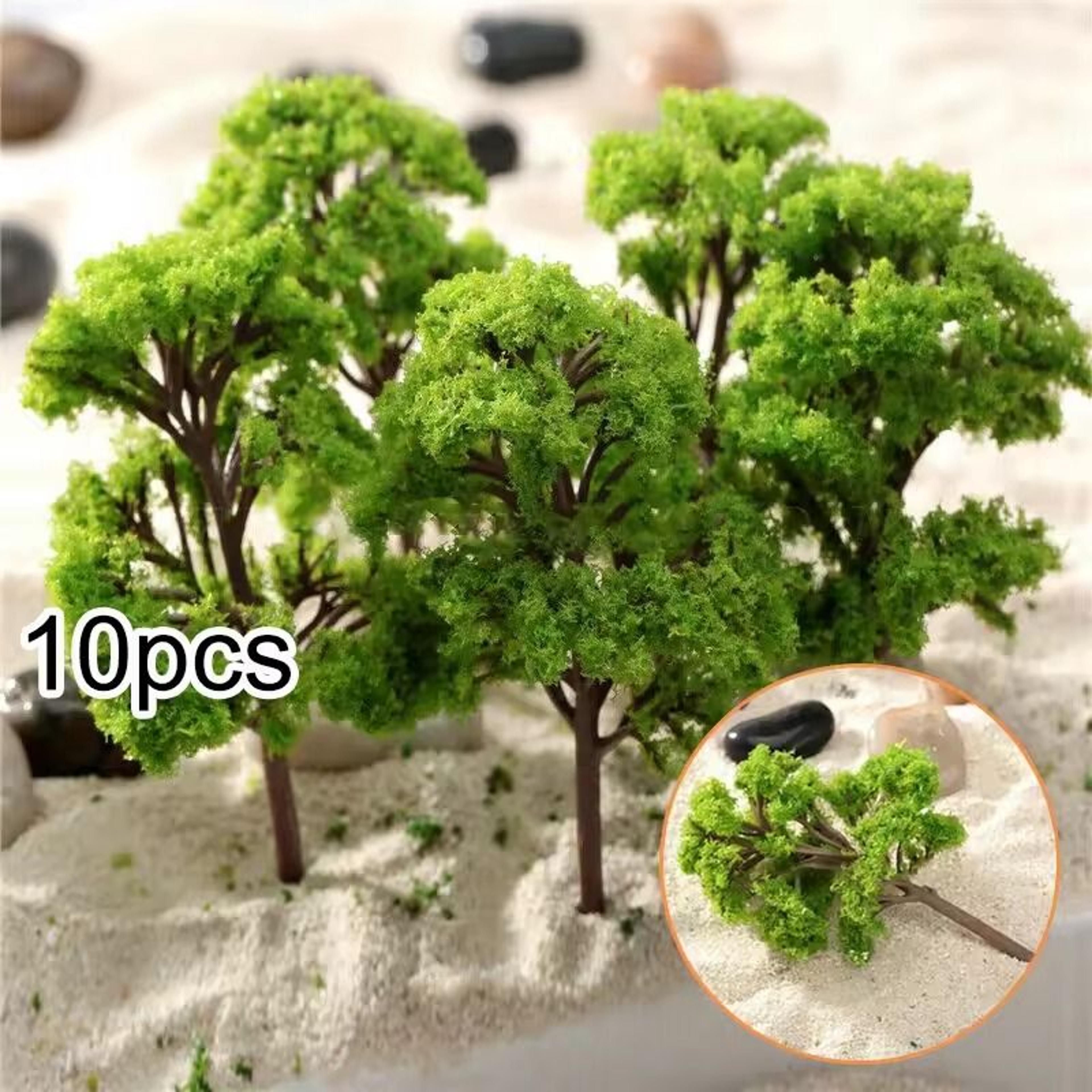 model trees ornaments plastic diorama scenery home room decoration
