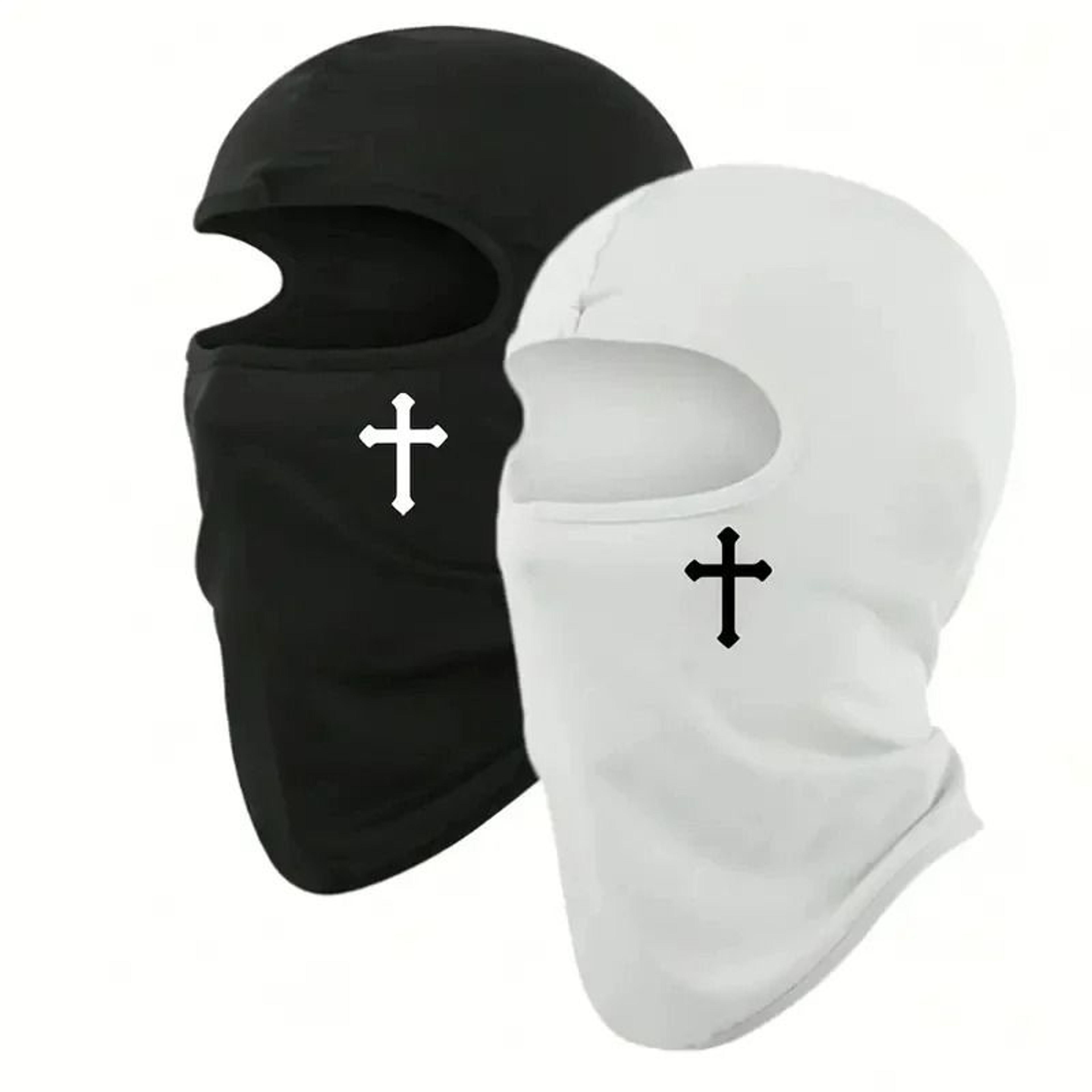 breathable black cross balaclava face mask for outdoor sports