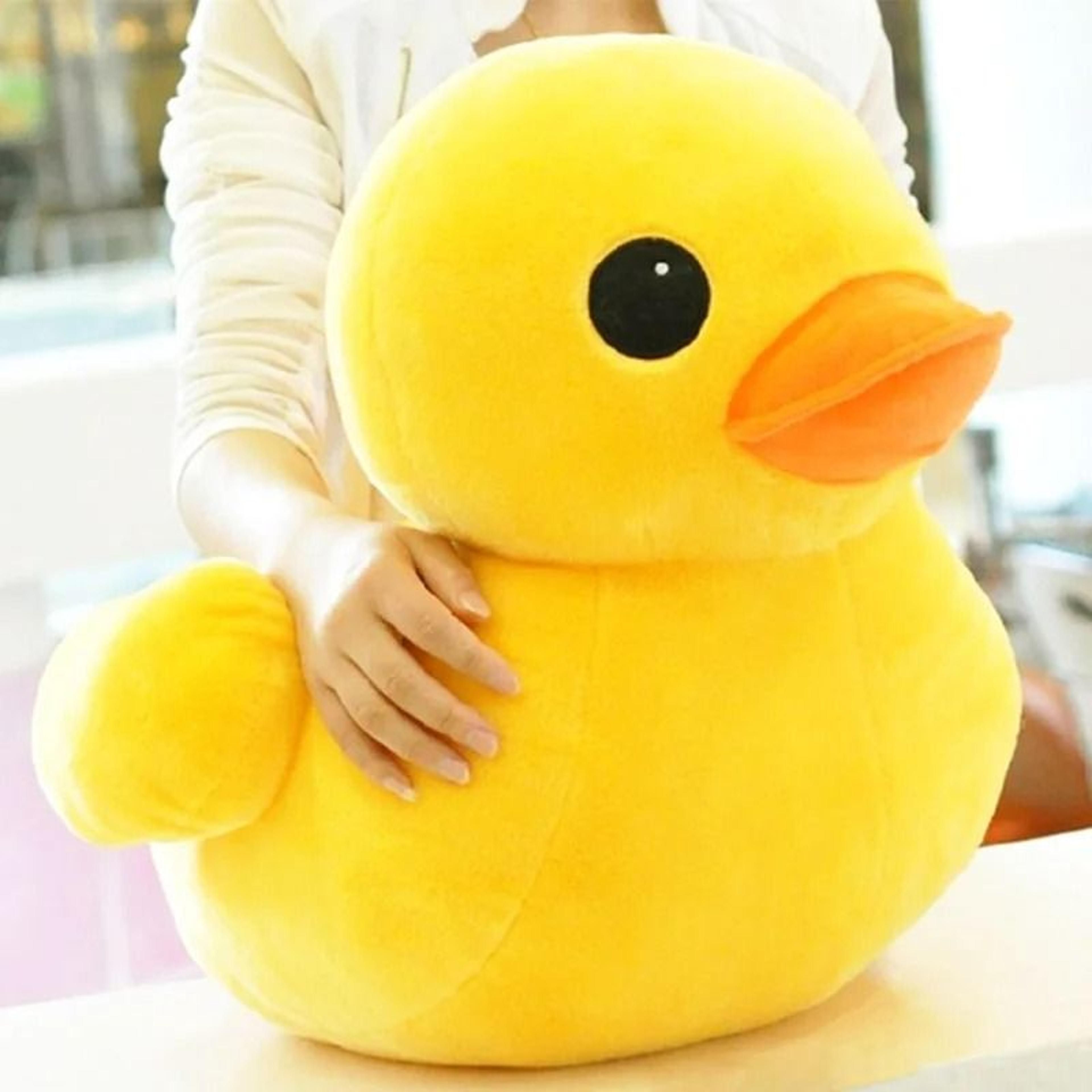kawaii big yellow duck mini plush toy for kids