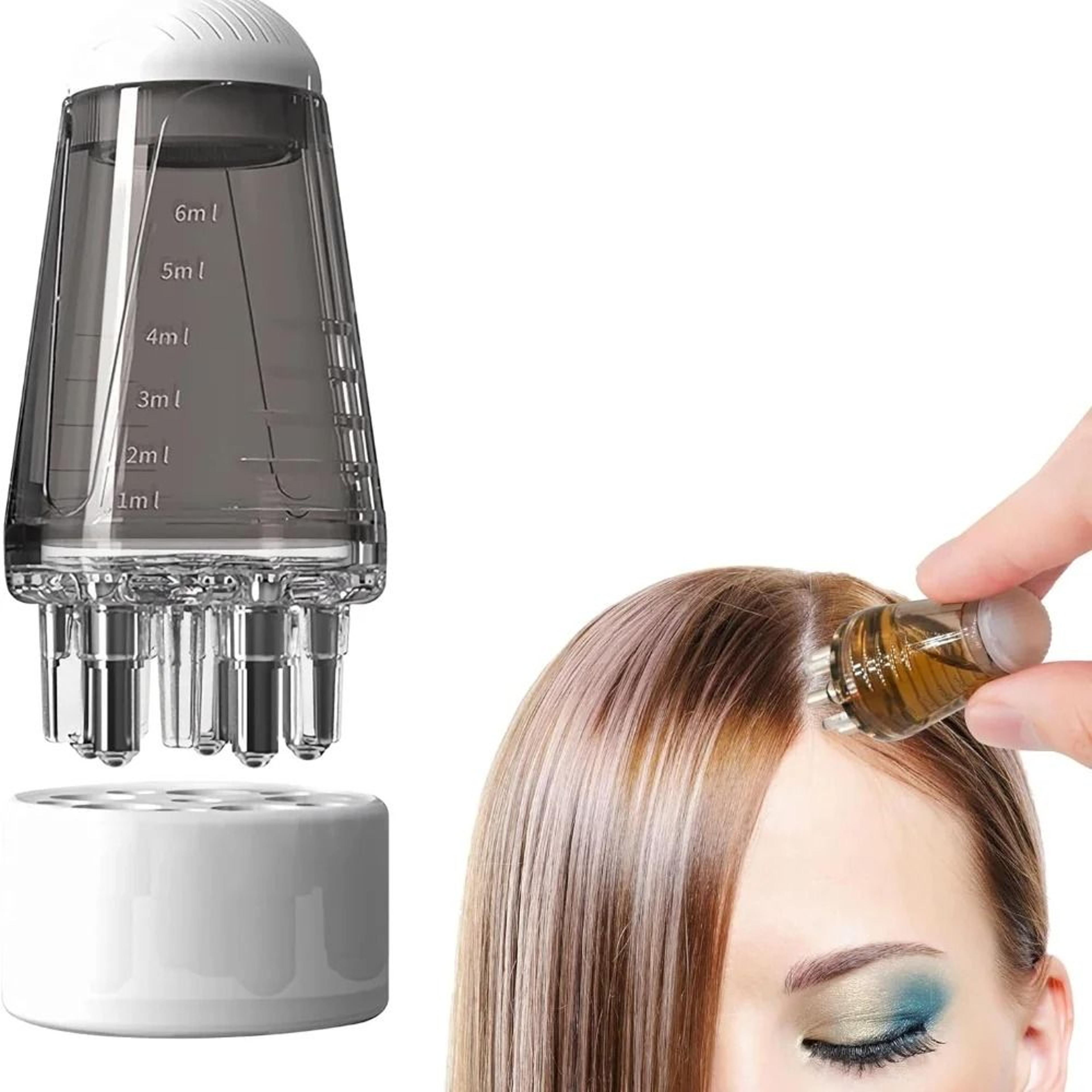 mini scalp applicator with roller ball brush for essential oils and hair treatment