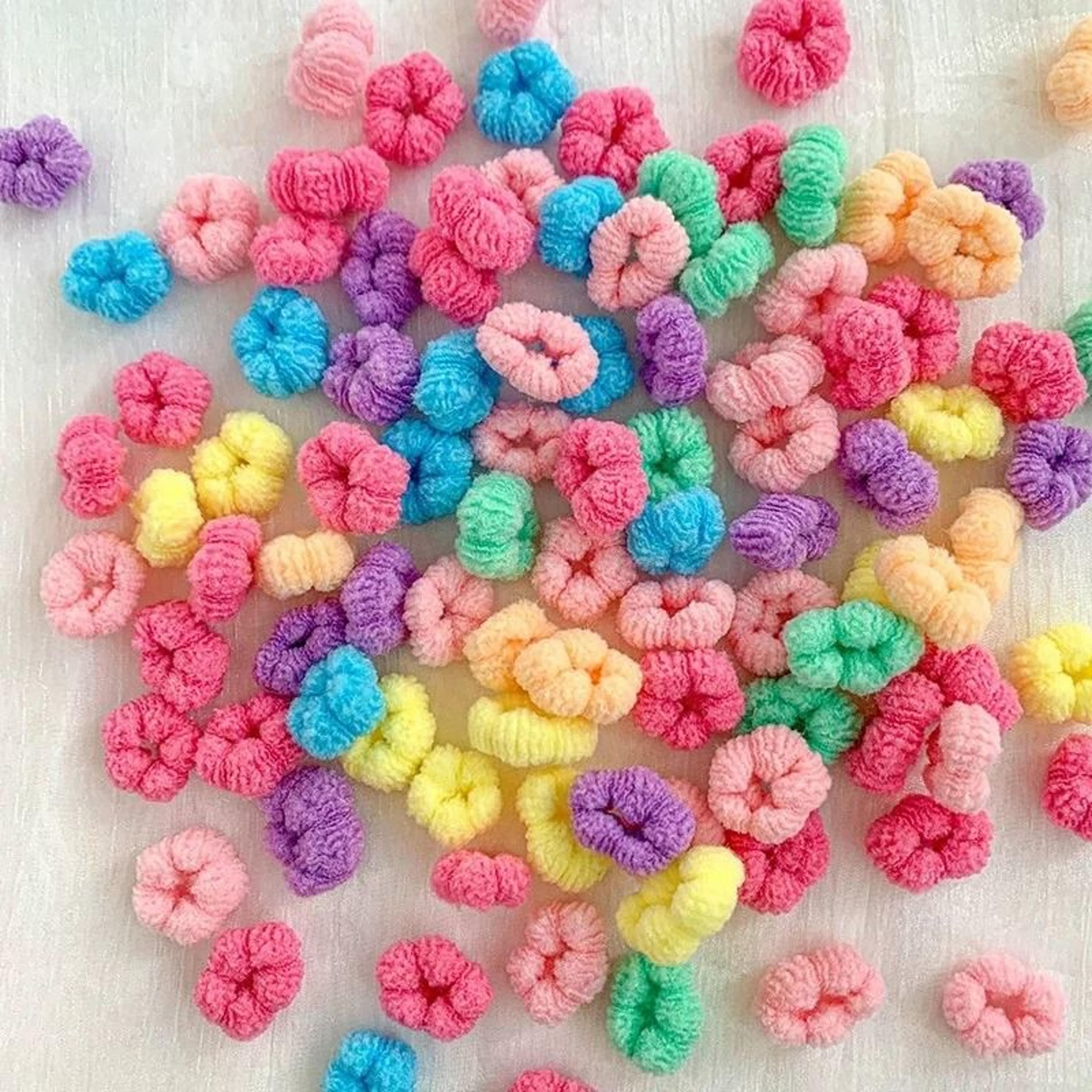 children elastic hair bands – colorful soft ponytail holders for kids