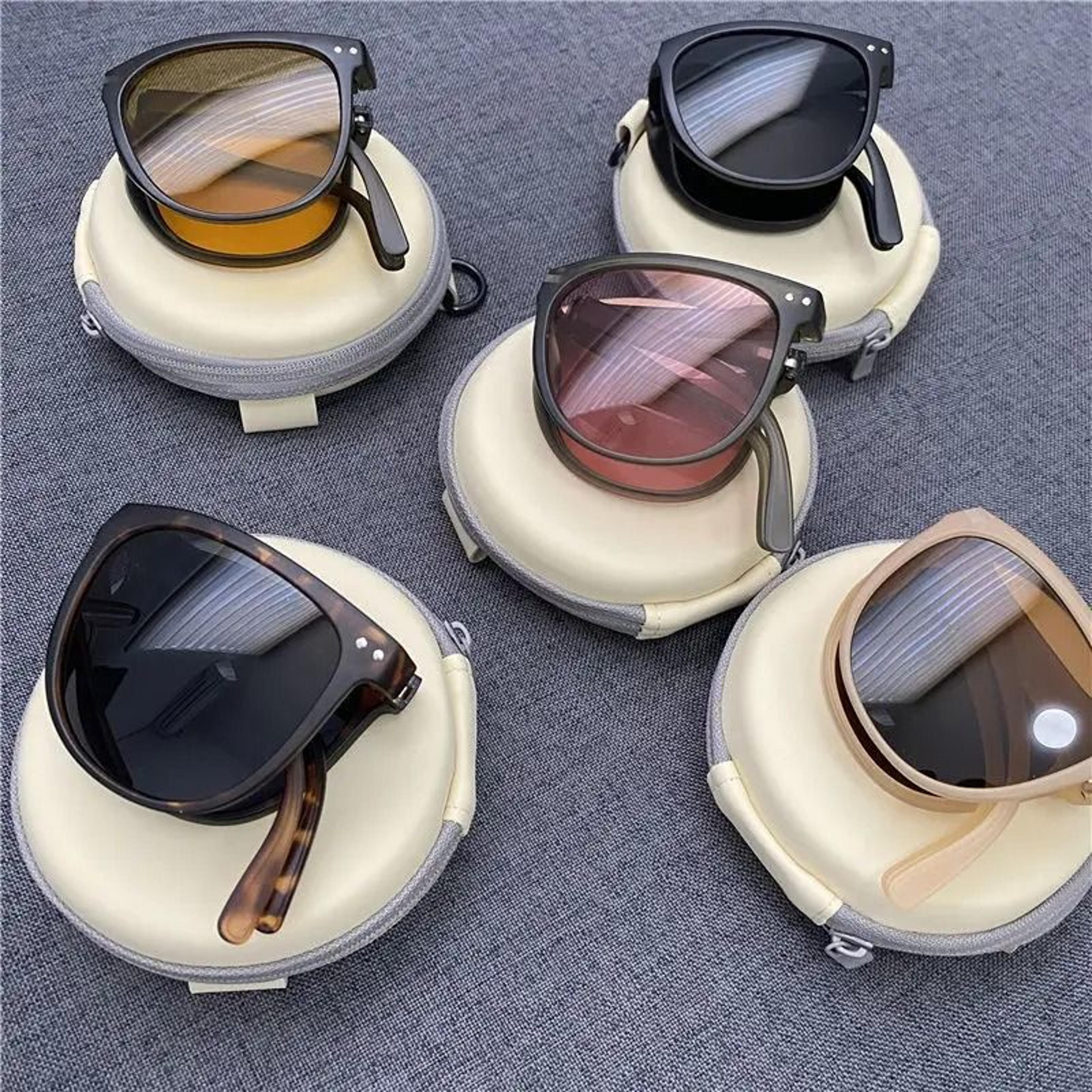 folding portable ultra light uv protection sunglasses for men and women
