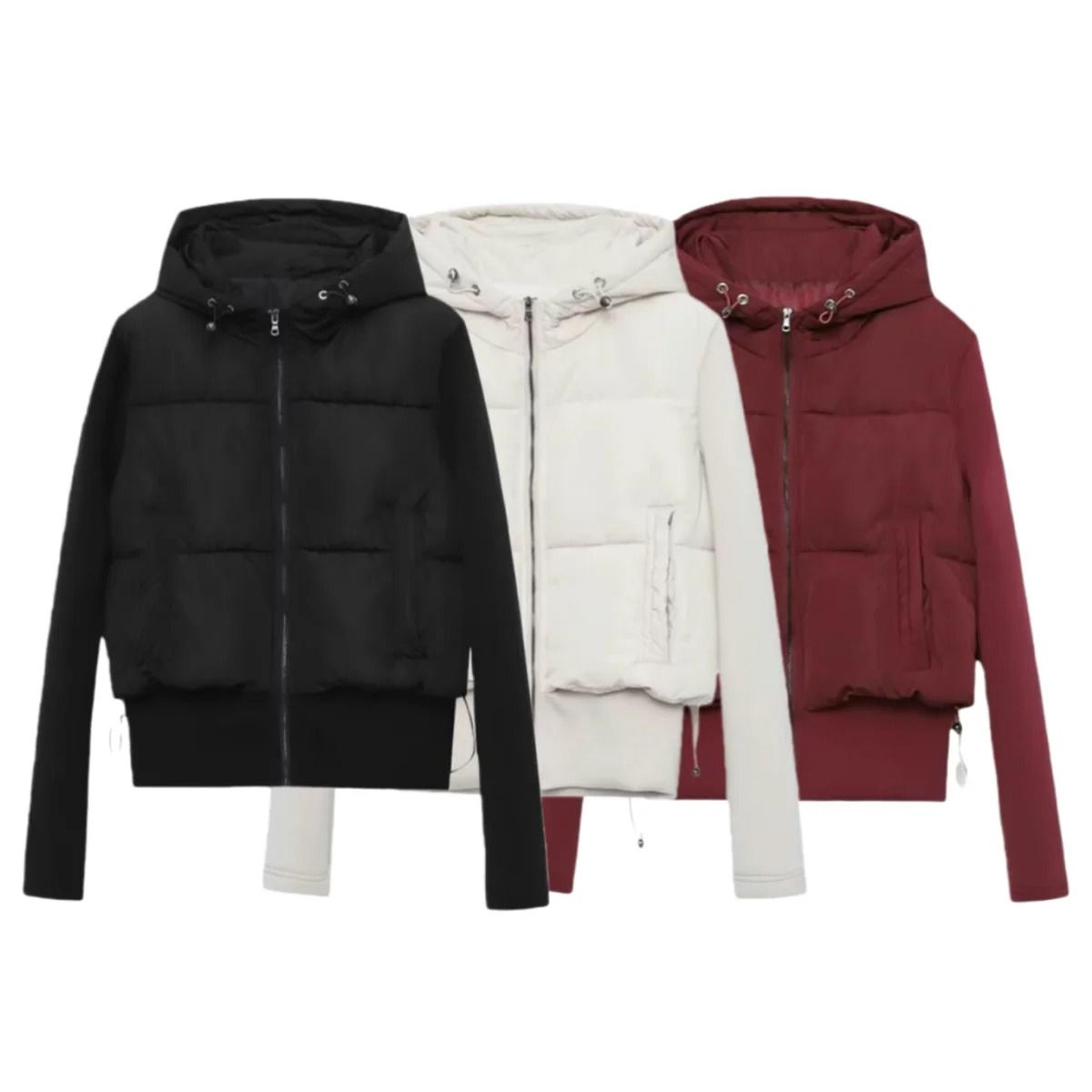 unizera autumn casual slim stretch cotton hooded coat for women