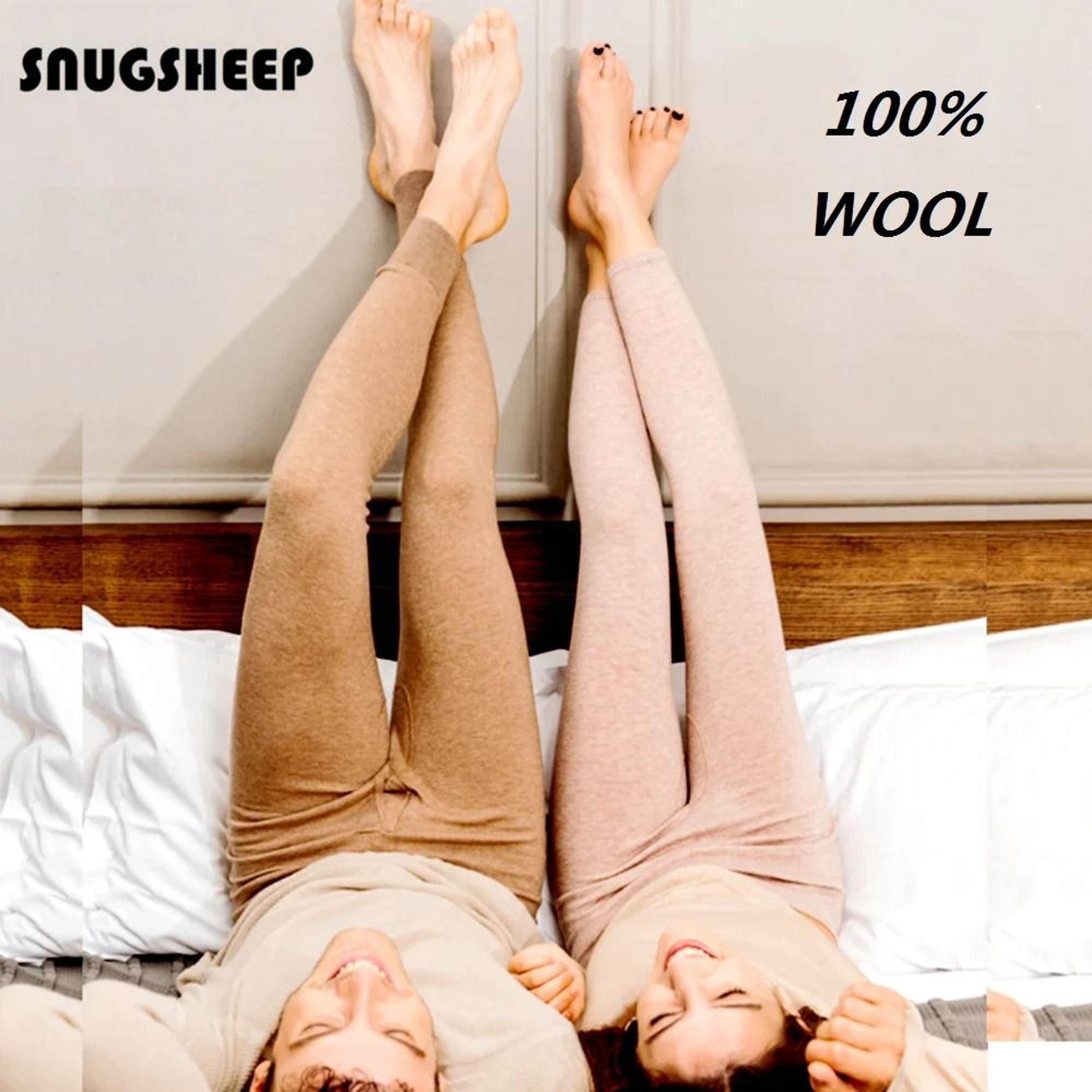 100% merino wool thermal underwear tights women men base layer pants