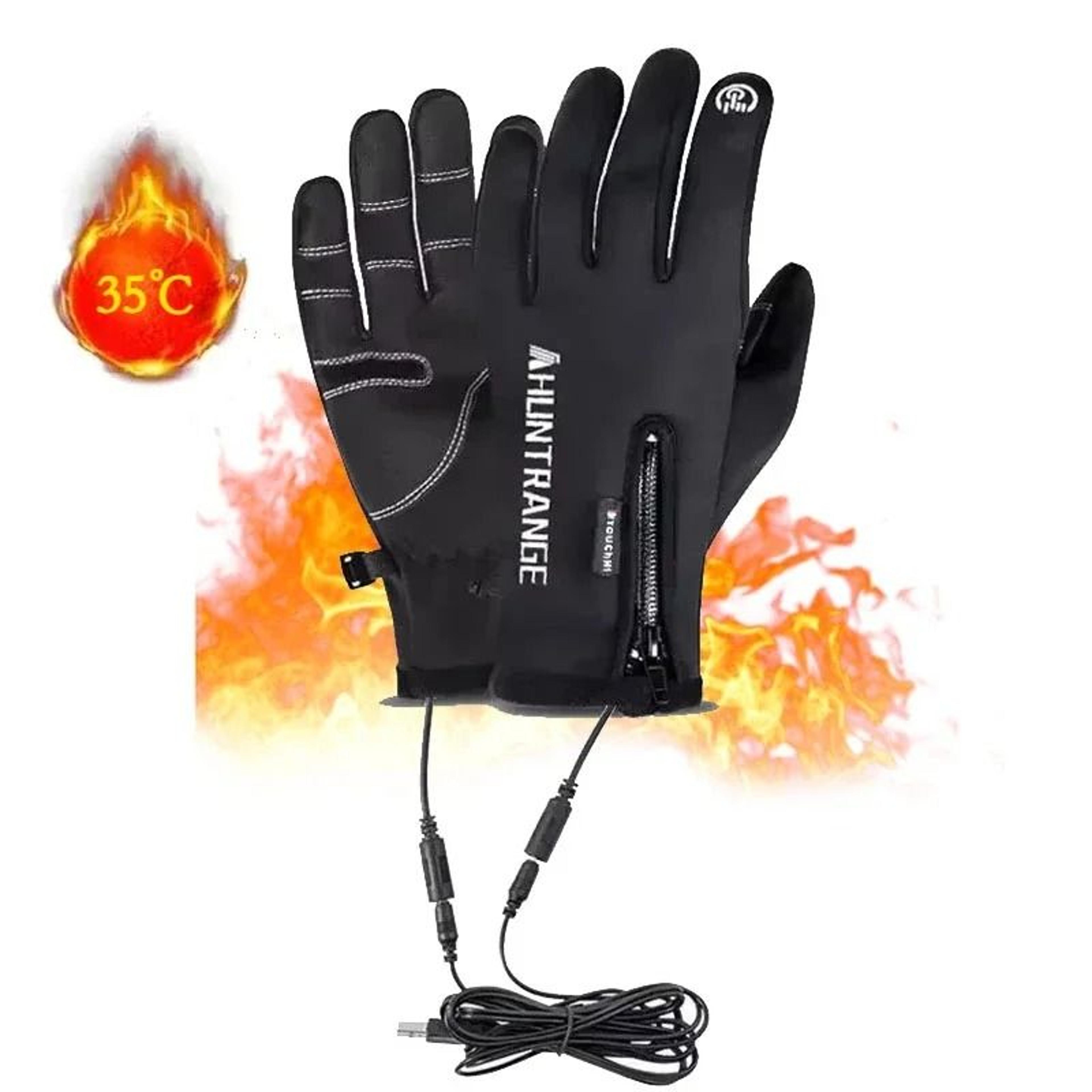 usb heated waterproof touch screen gloves for outdoor use