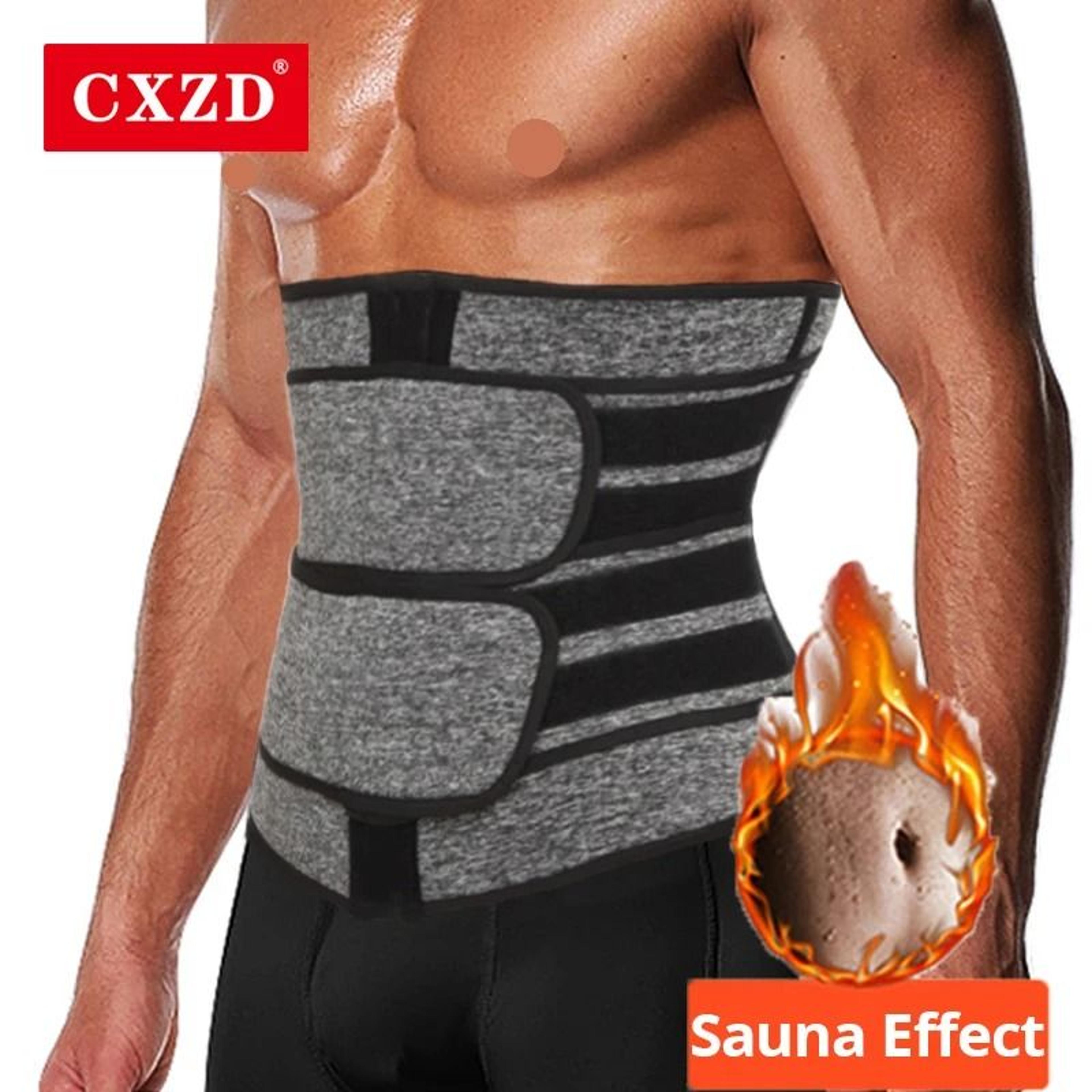 men waist trainer slimming fitness belt for workout and weight loss