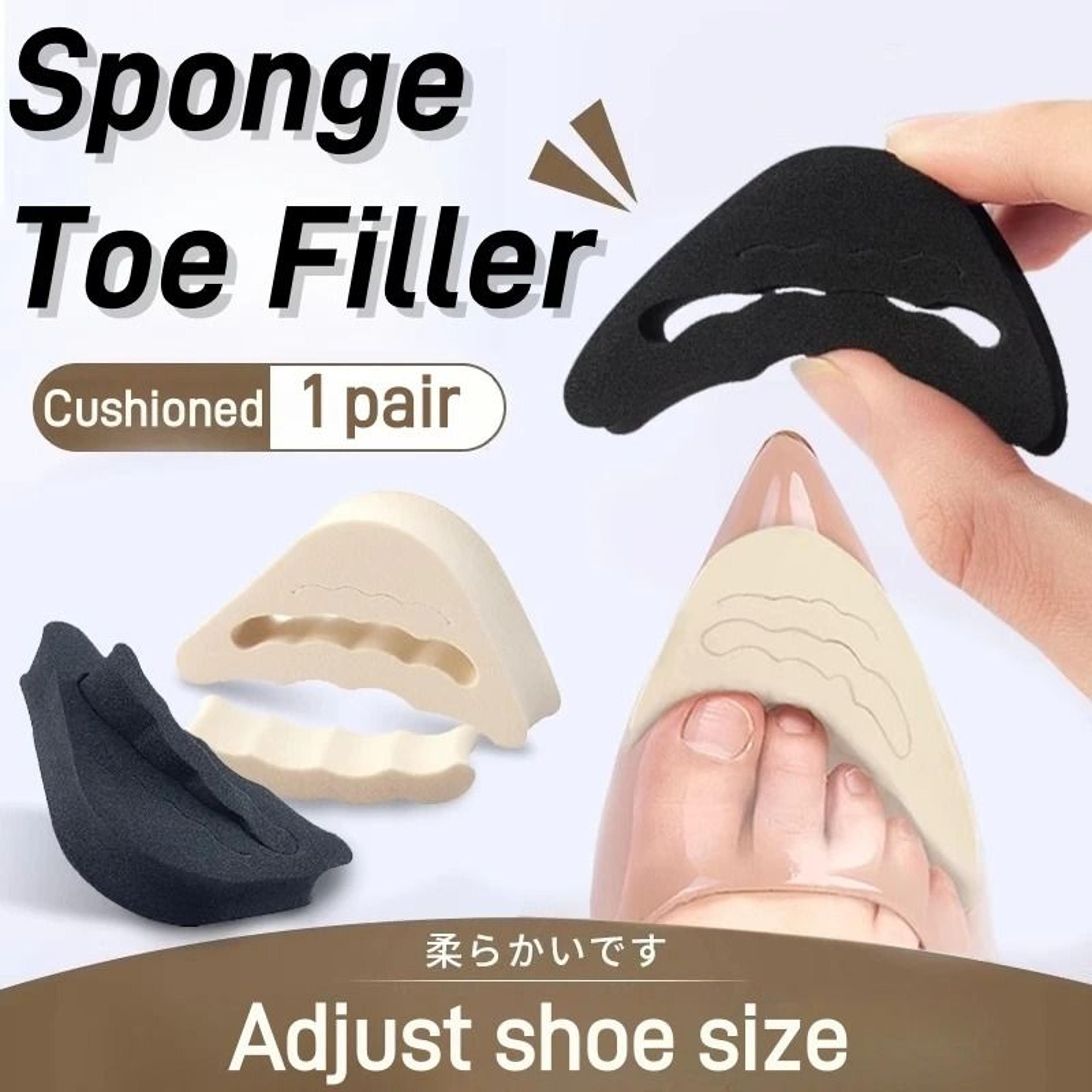 soft toe plug half insoles for shoe adjustment and comfort
