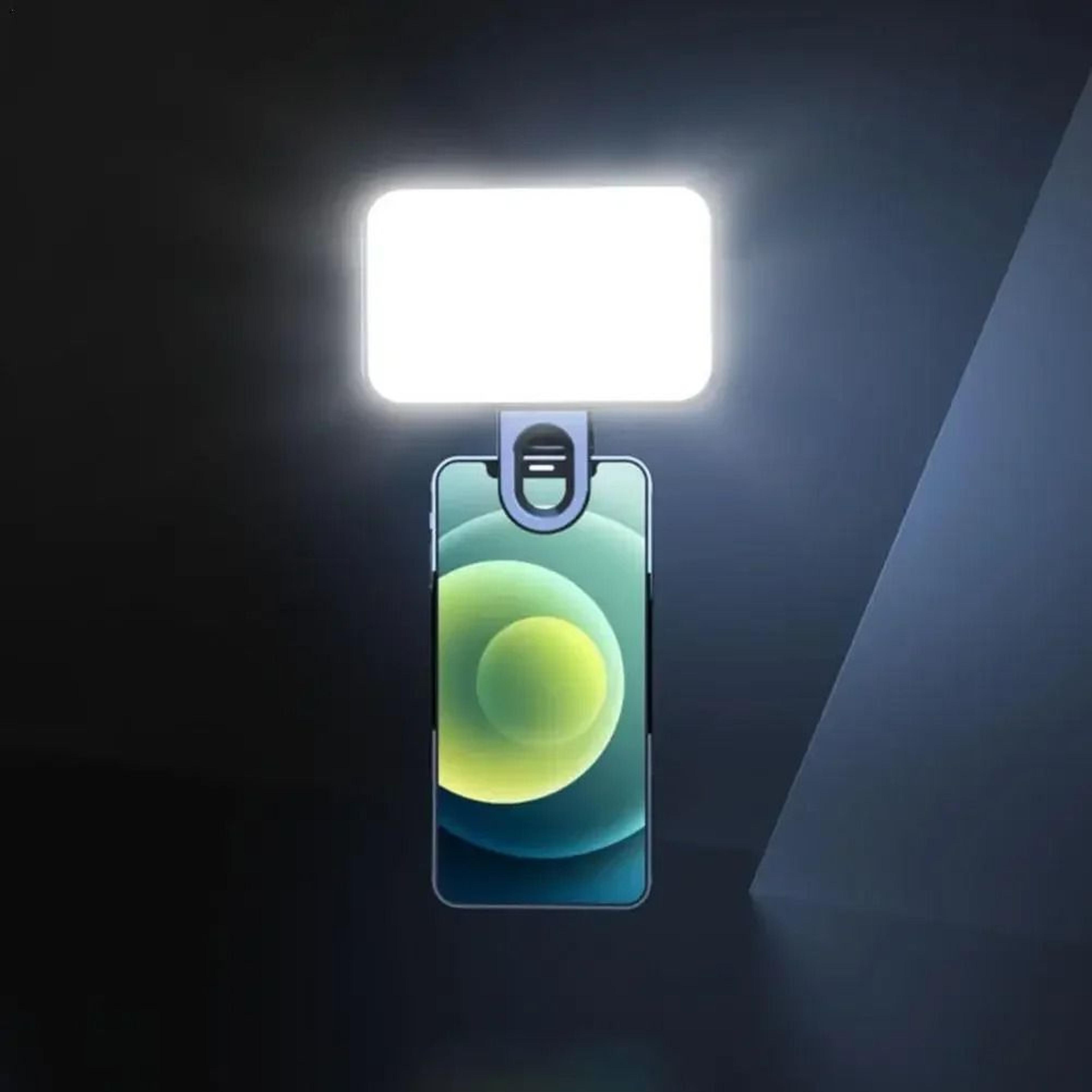 pocket led selfie light tri color clip on video and photo fill lamp