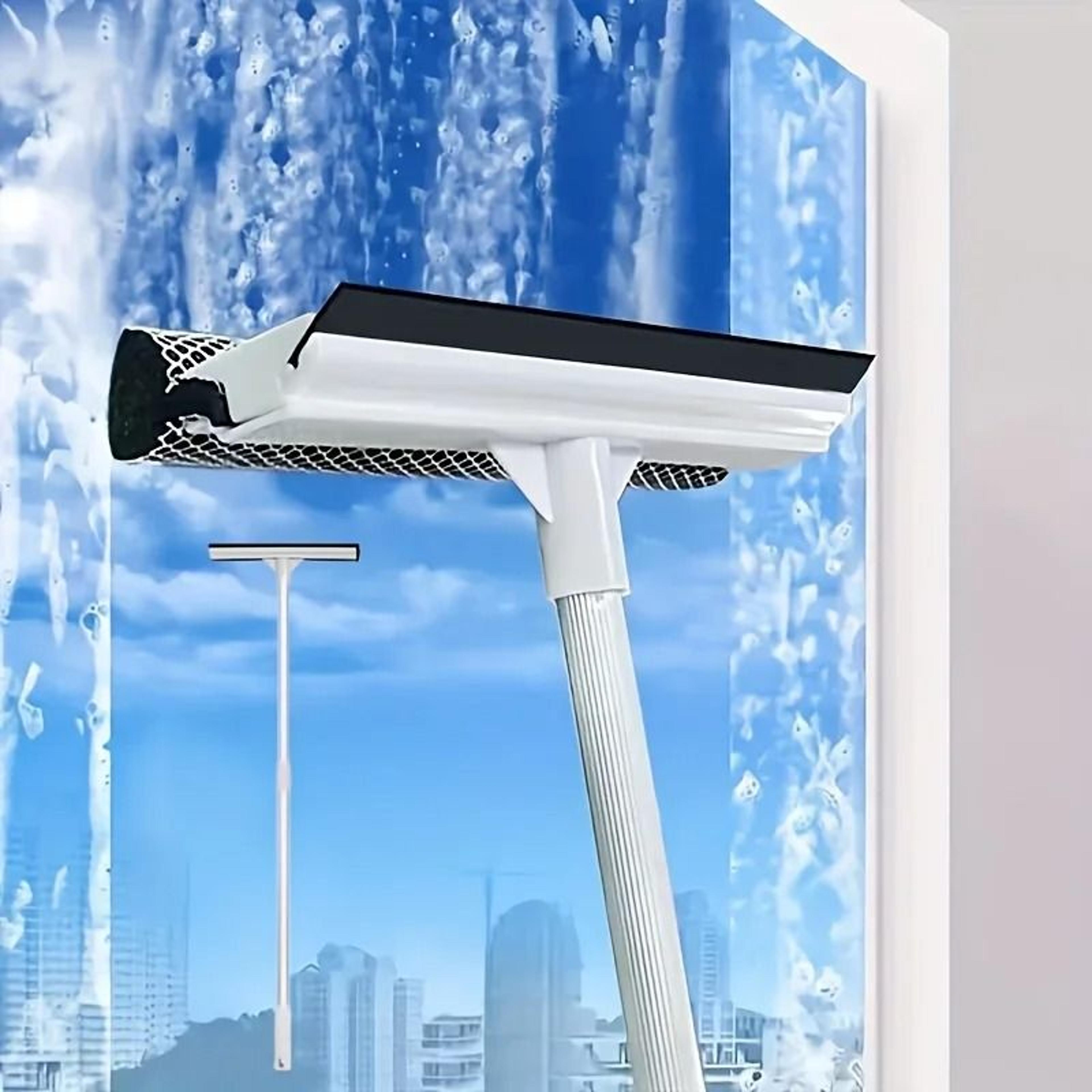 squeegee window cleaner retractable pole glass cleaning tool