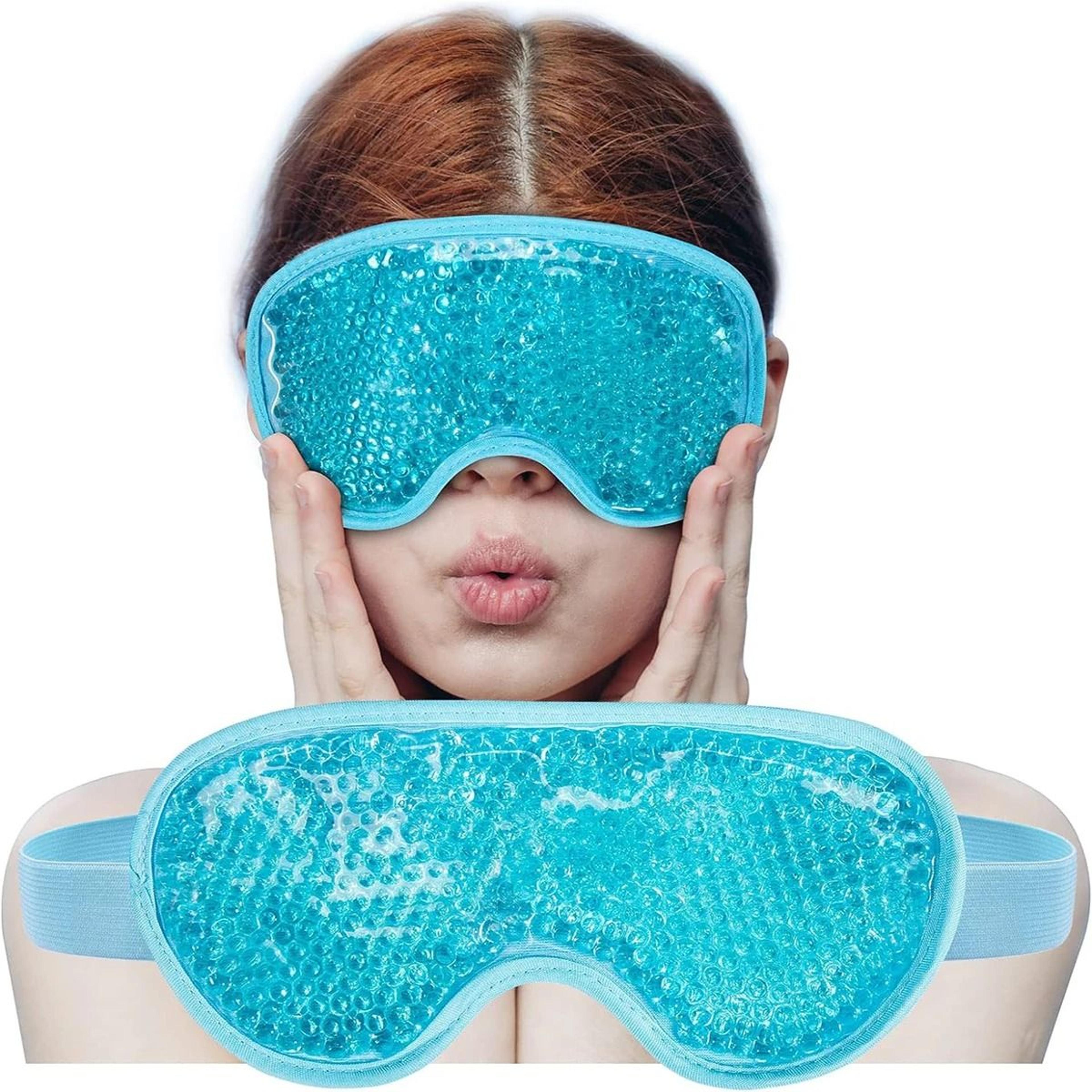 gel bead hot and cold eye mask for puffiness dark circles and relaxation