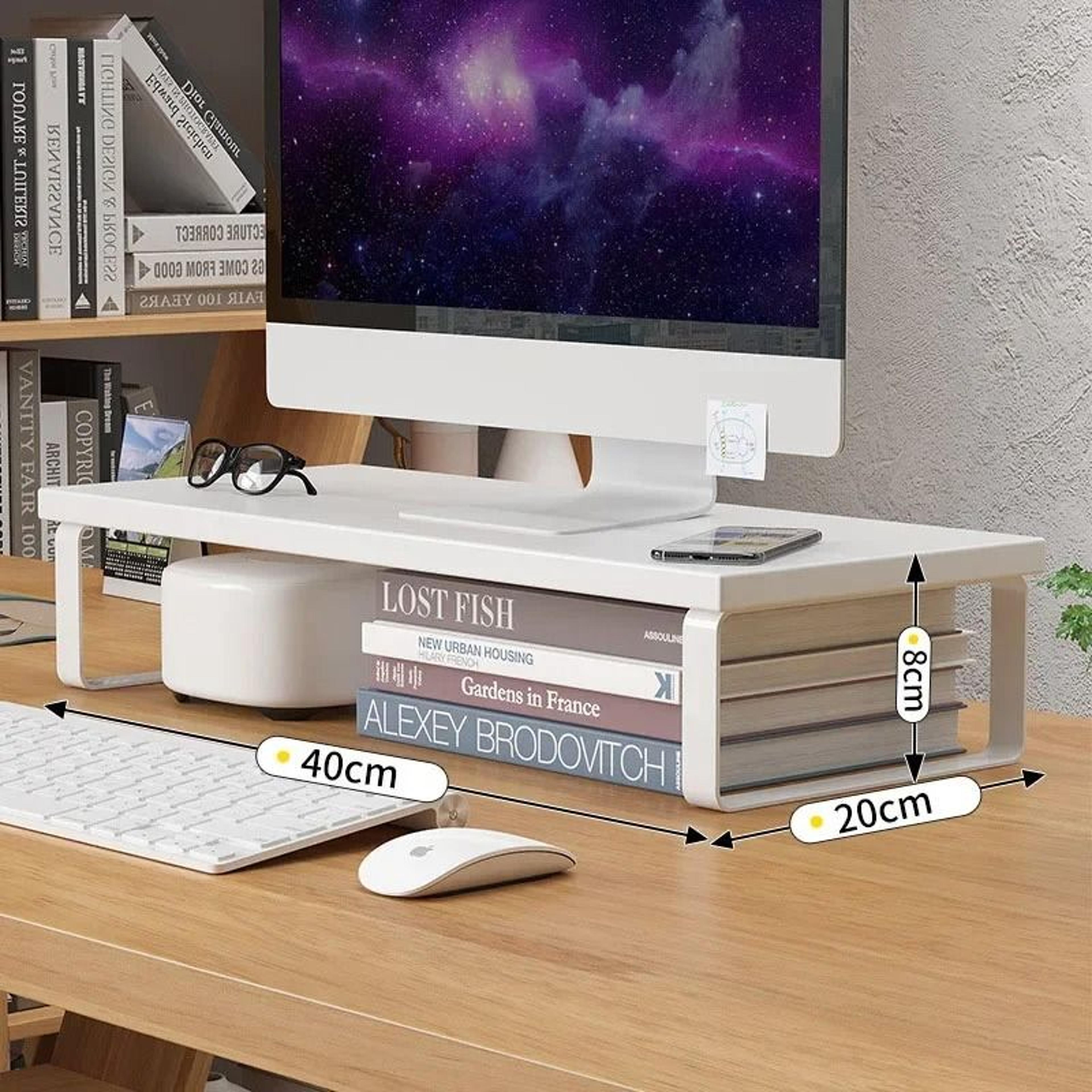 desktop computer stand storage rack notebook organizer