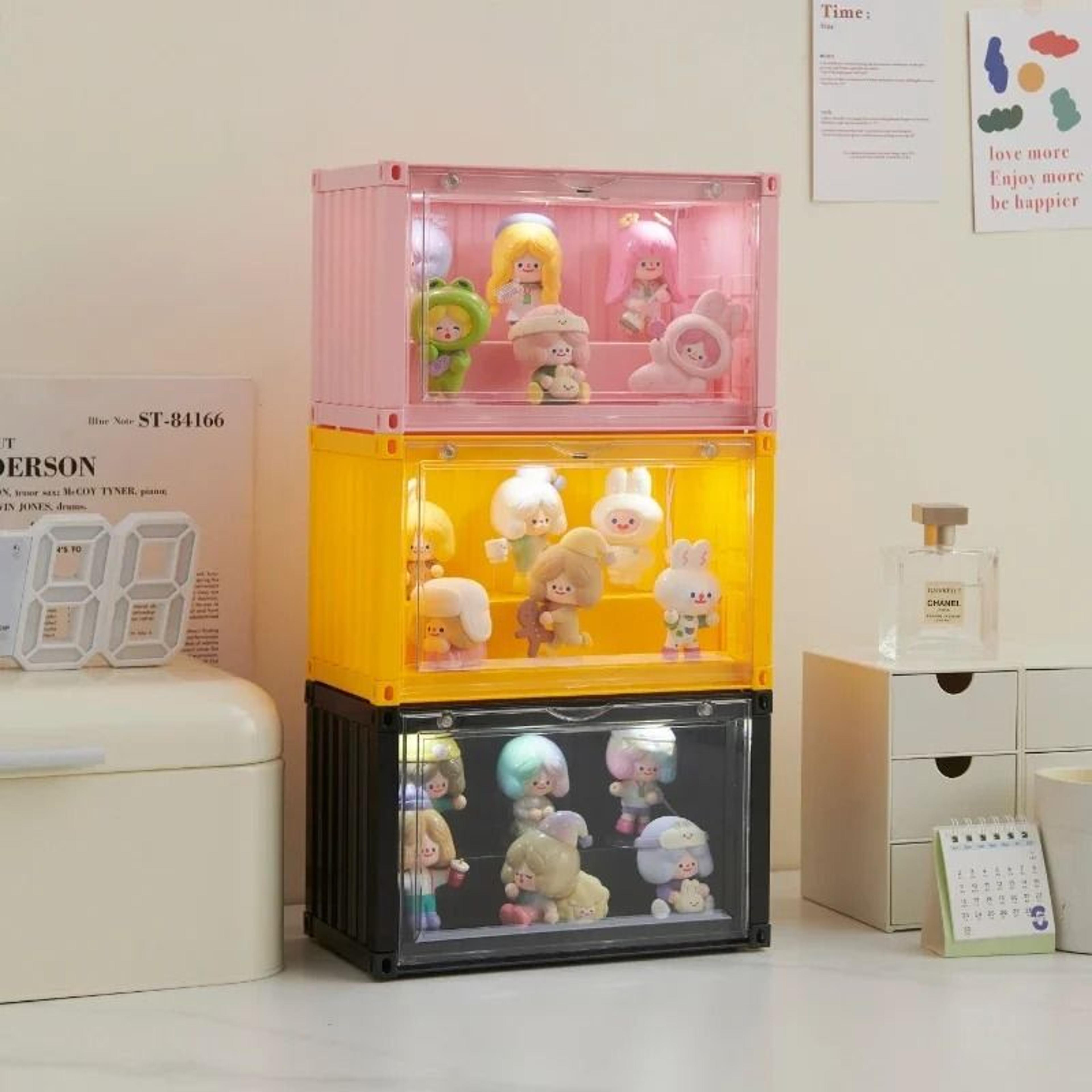 acrylic container style display box for figures and collectibles