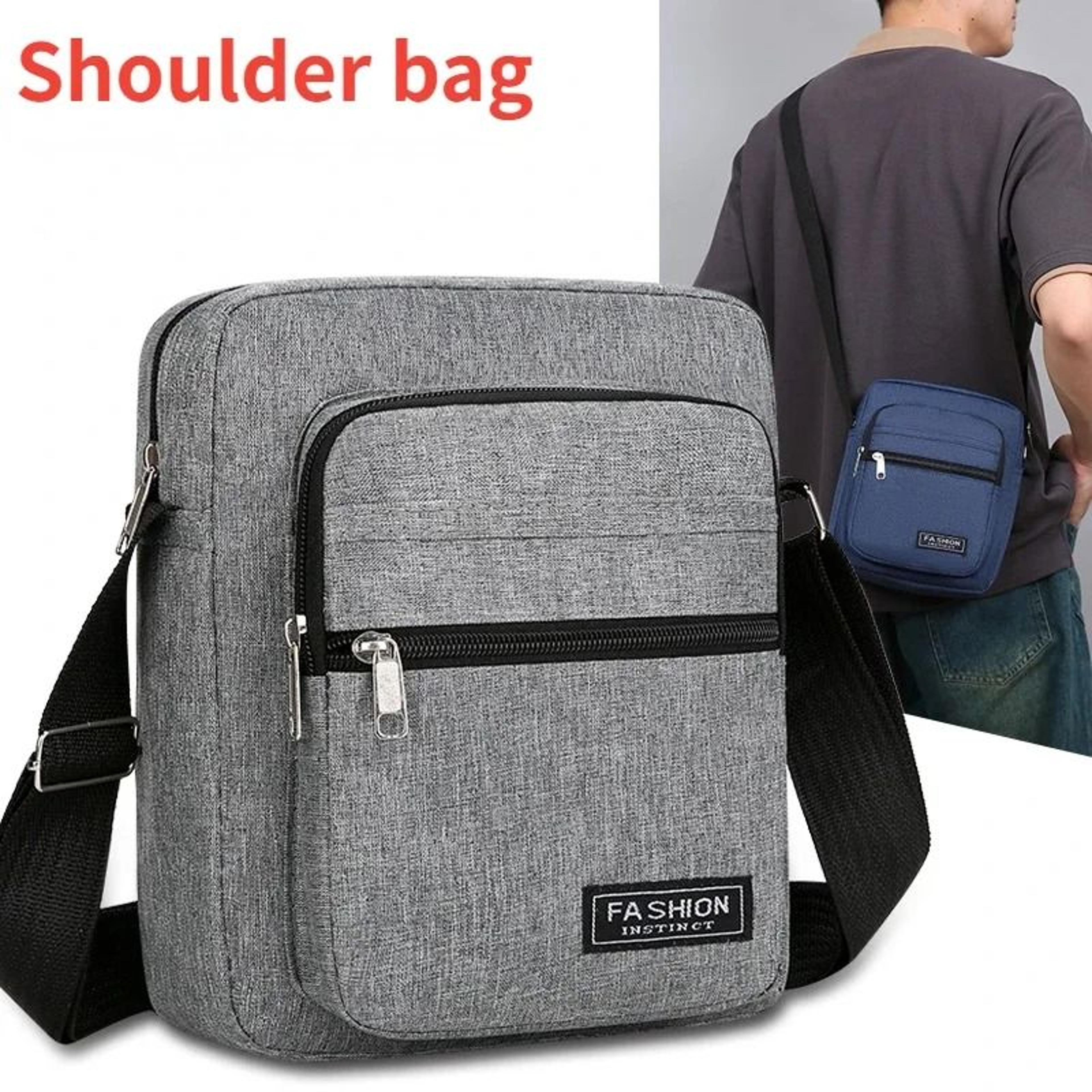 men crossbody shoulder bag with large capacity oxford travel satchel