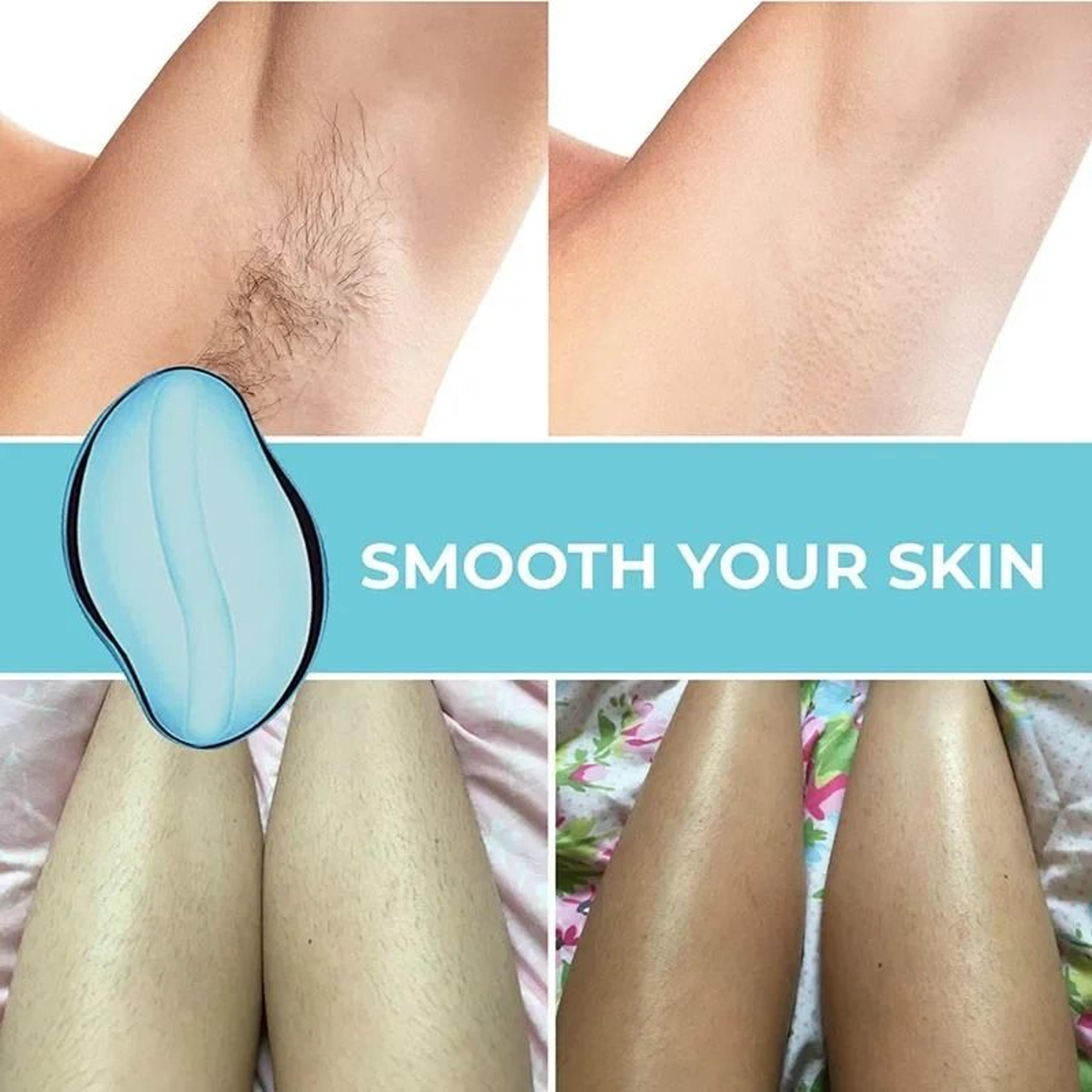 nano crystal epilator hair removal tool for smooth skin exfoliating body care