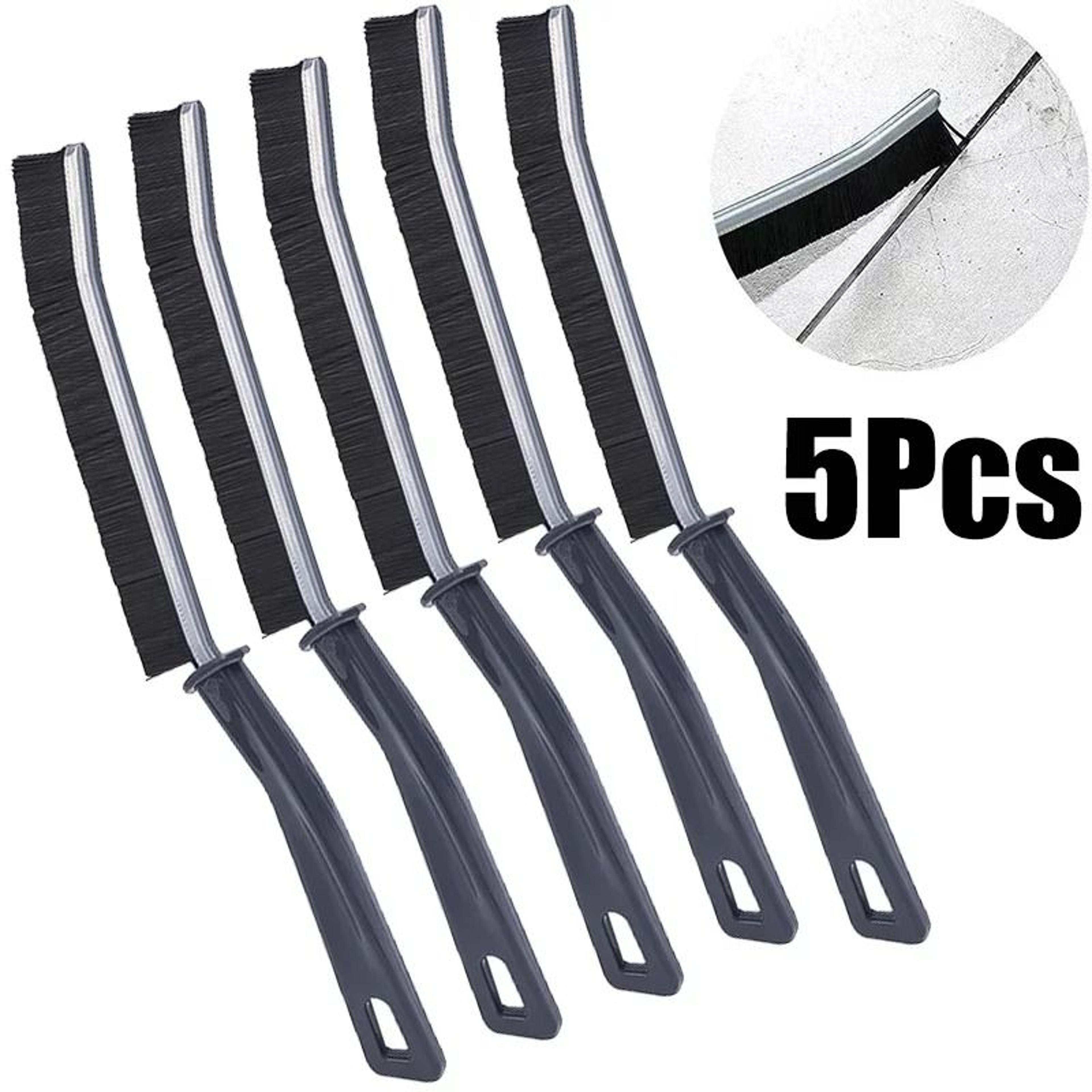 long handle grout and tile gap cleaning brush with hard bristles