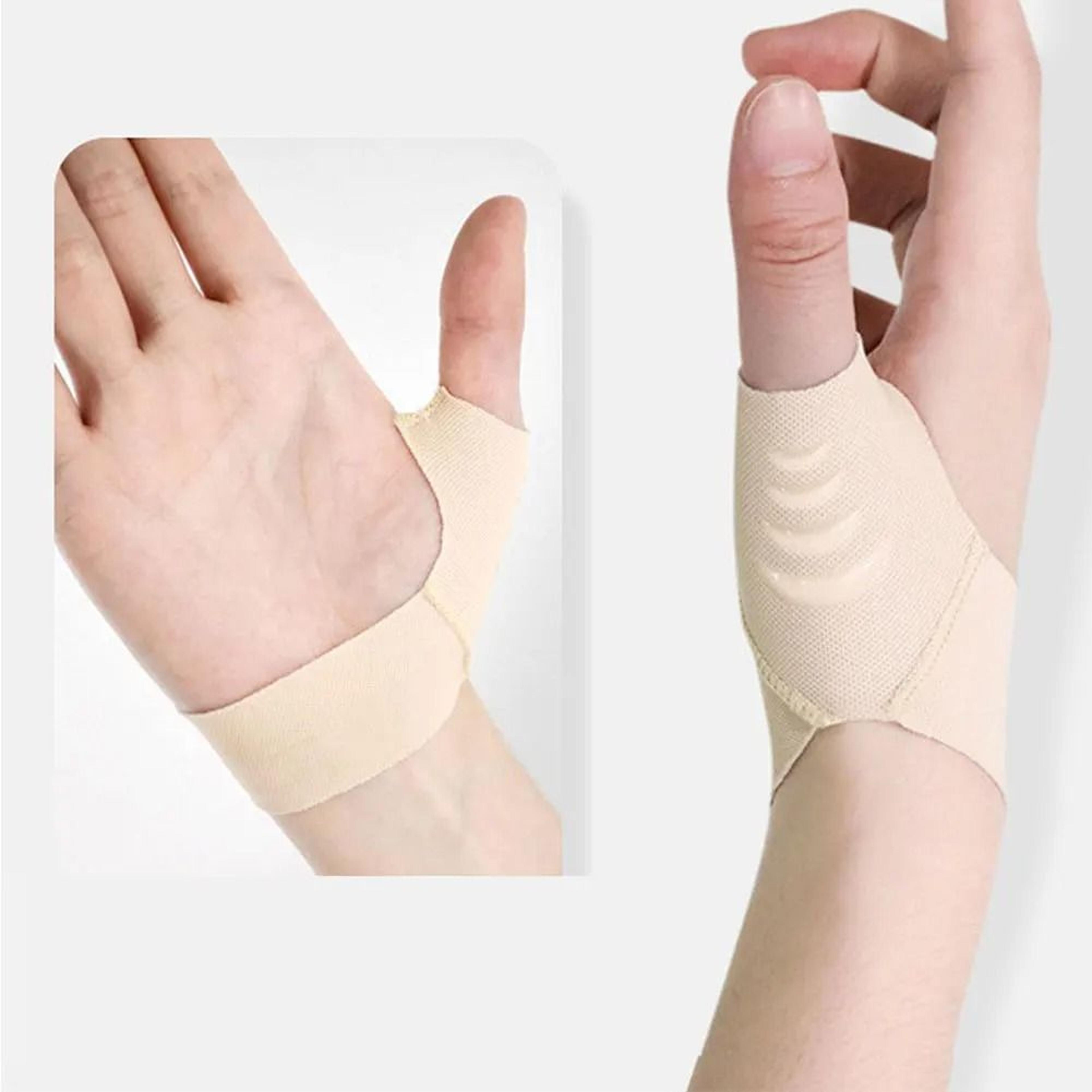 breathable wrist and thumb support brace for compression and joint stability