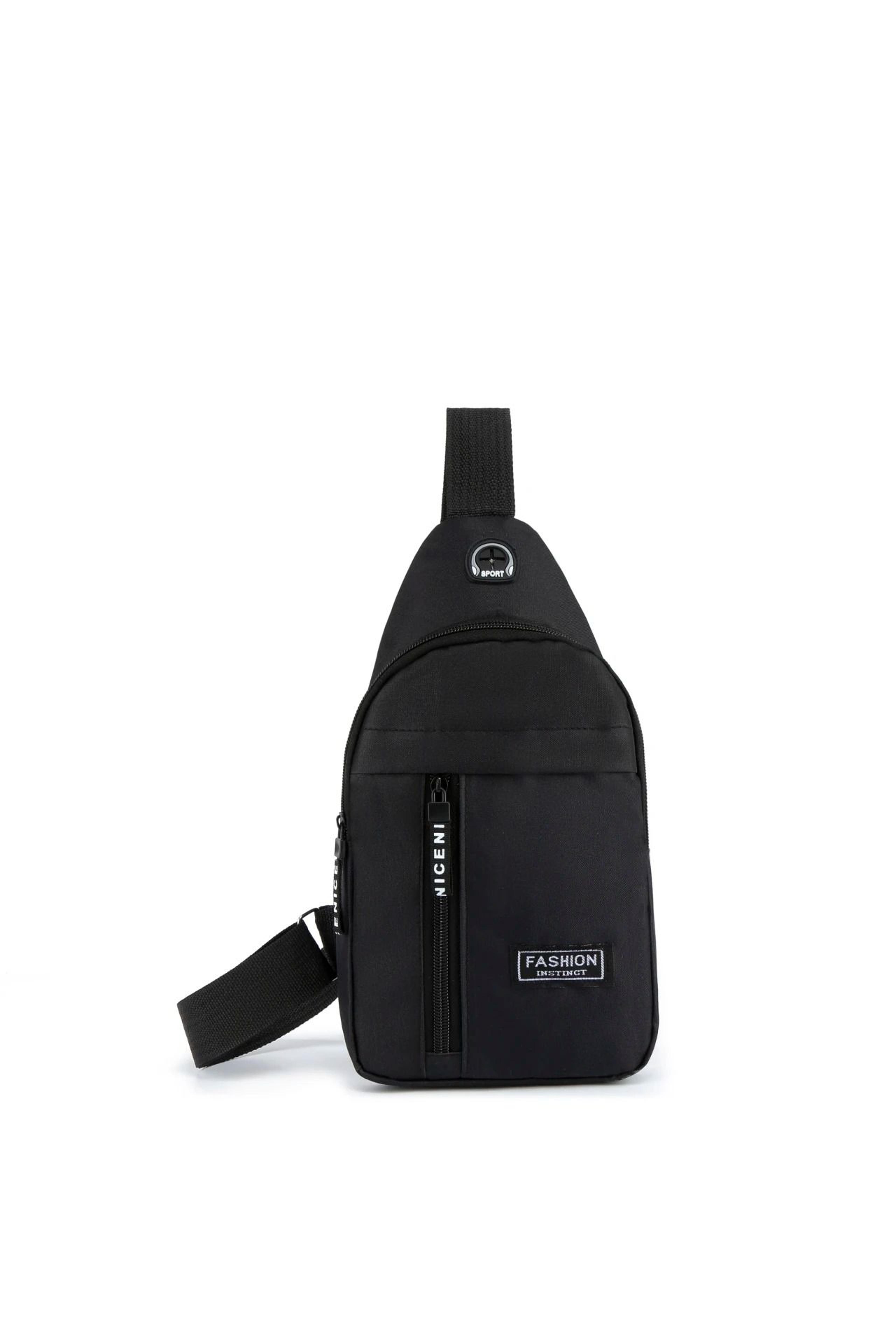 mens trendy crossbody chest bag with adjustable shoulder strap for everyday carry