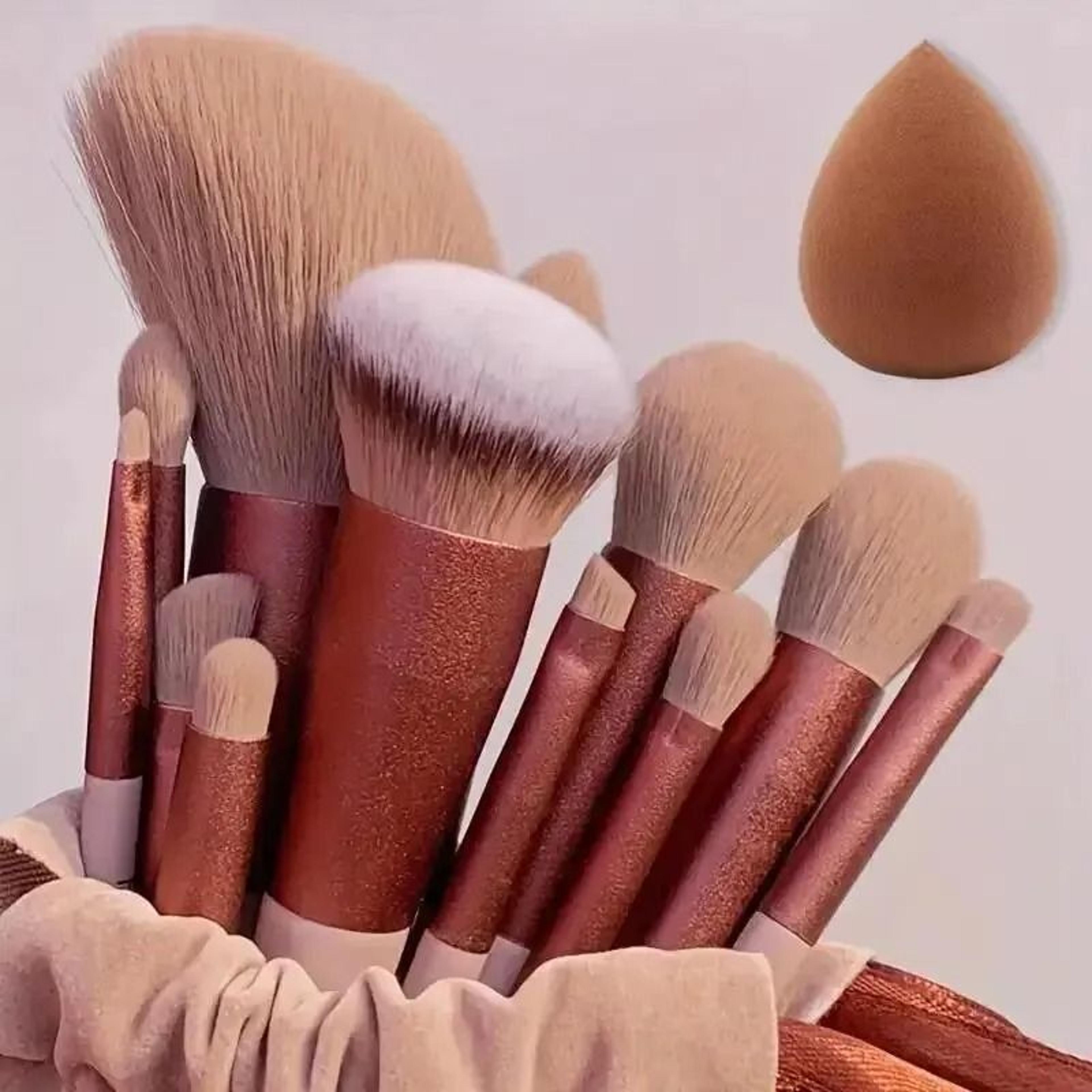 professional soft fluffy makeup brush set for foundation eyeshadow and powder application